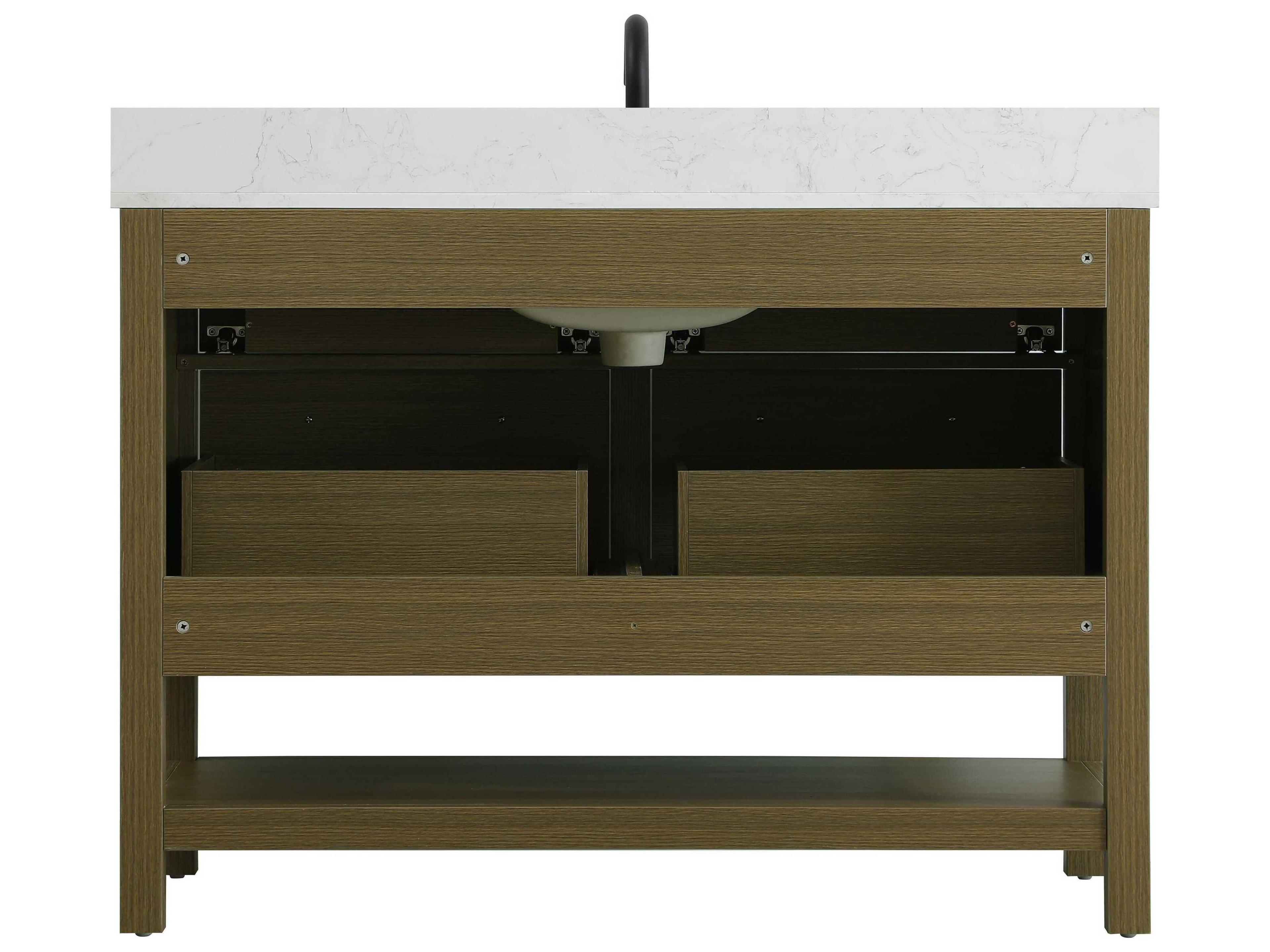 Elegant Lighting Karson Chestnut Brown Vanity