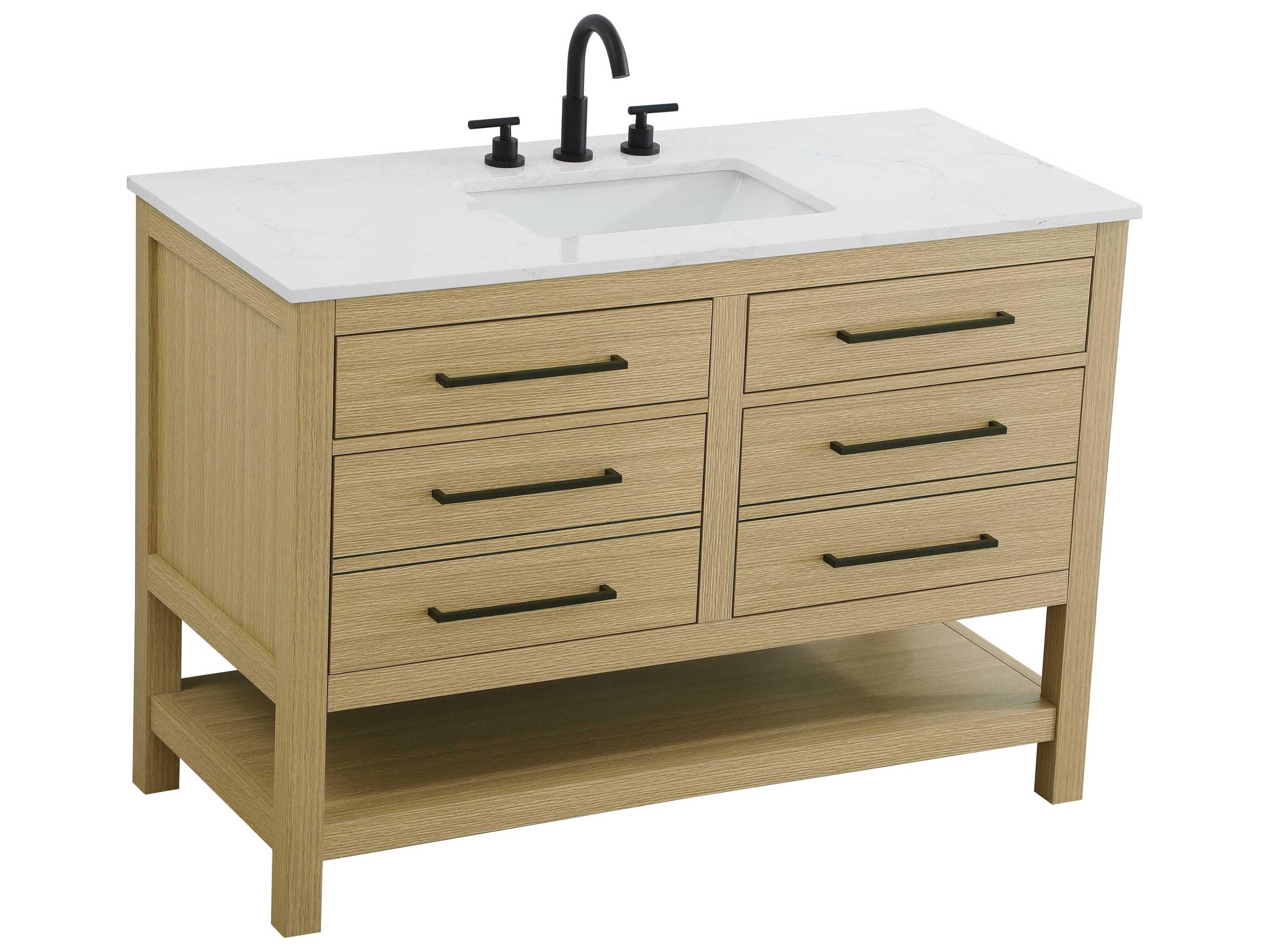 Elegant Lighting Karson Honey Brown Vanity