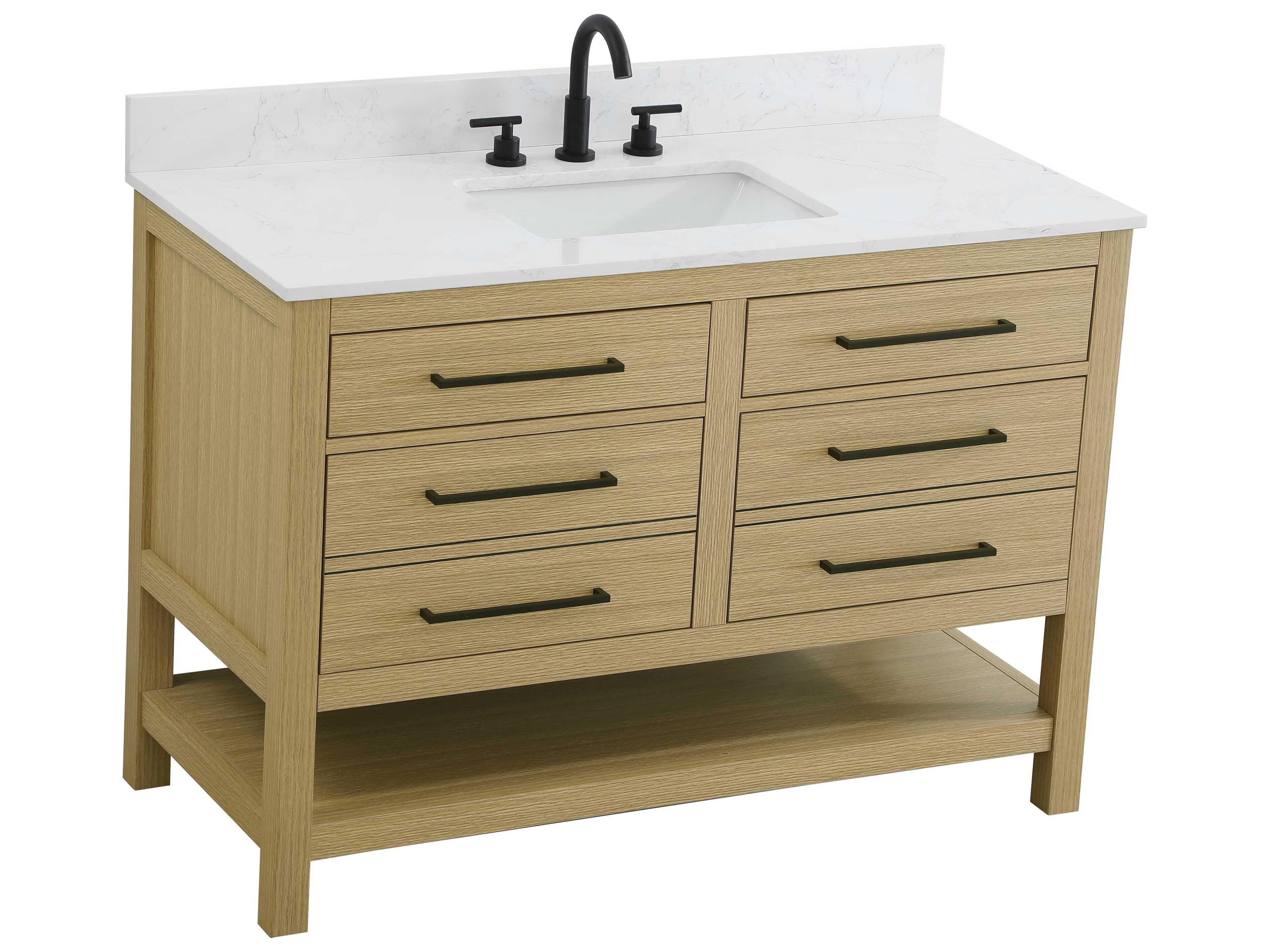 Elegant Lighting Karson Honey Brown Vanity