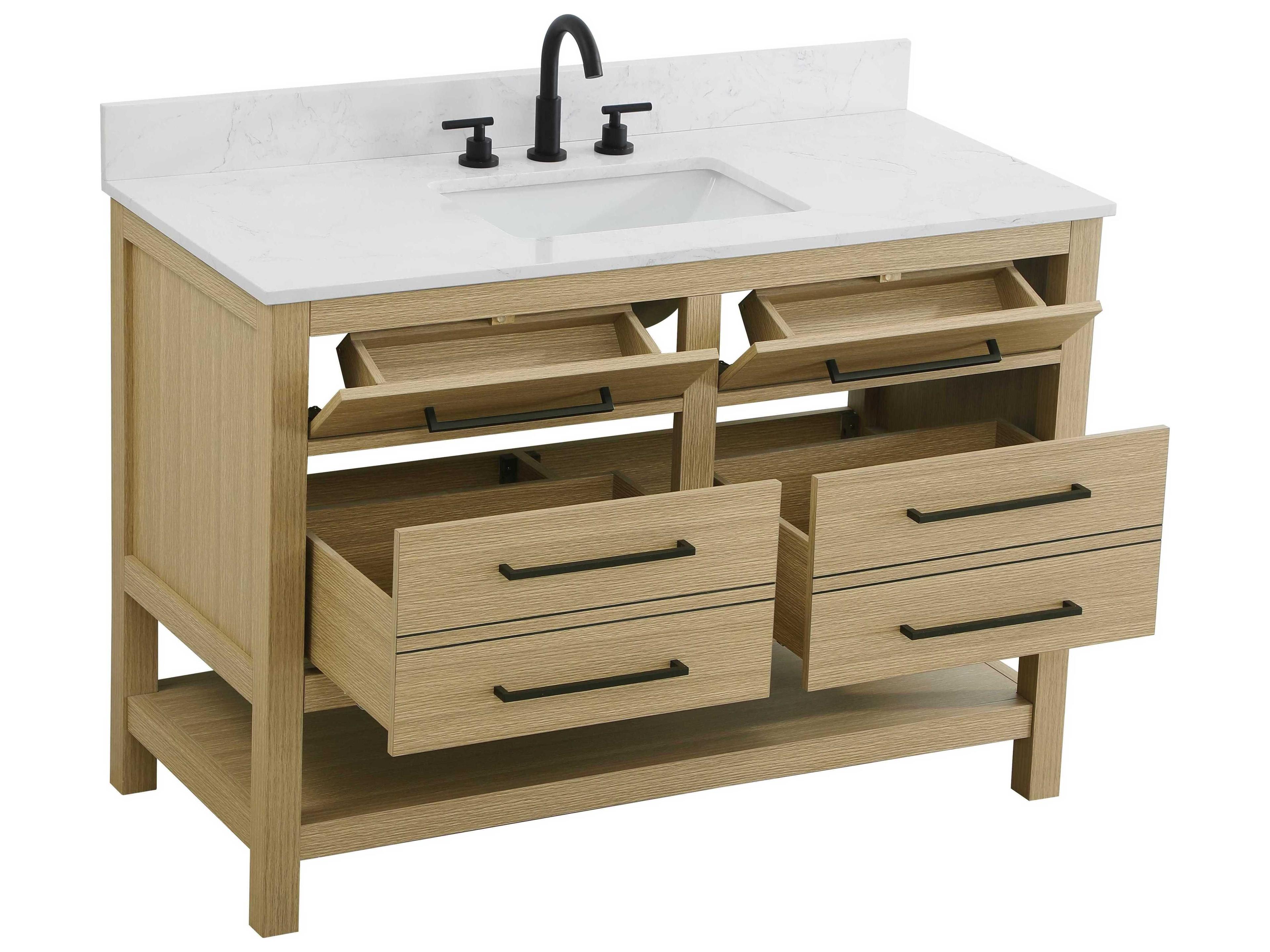 Elegant Lighting Karson Honey Brown Vanity