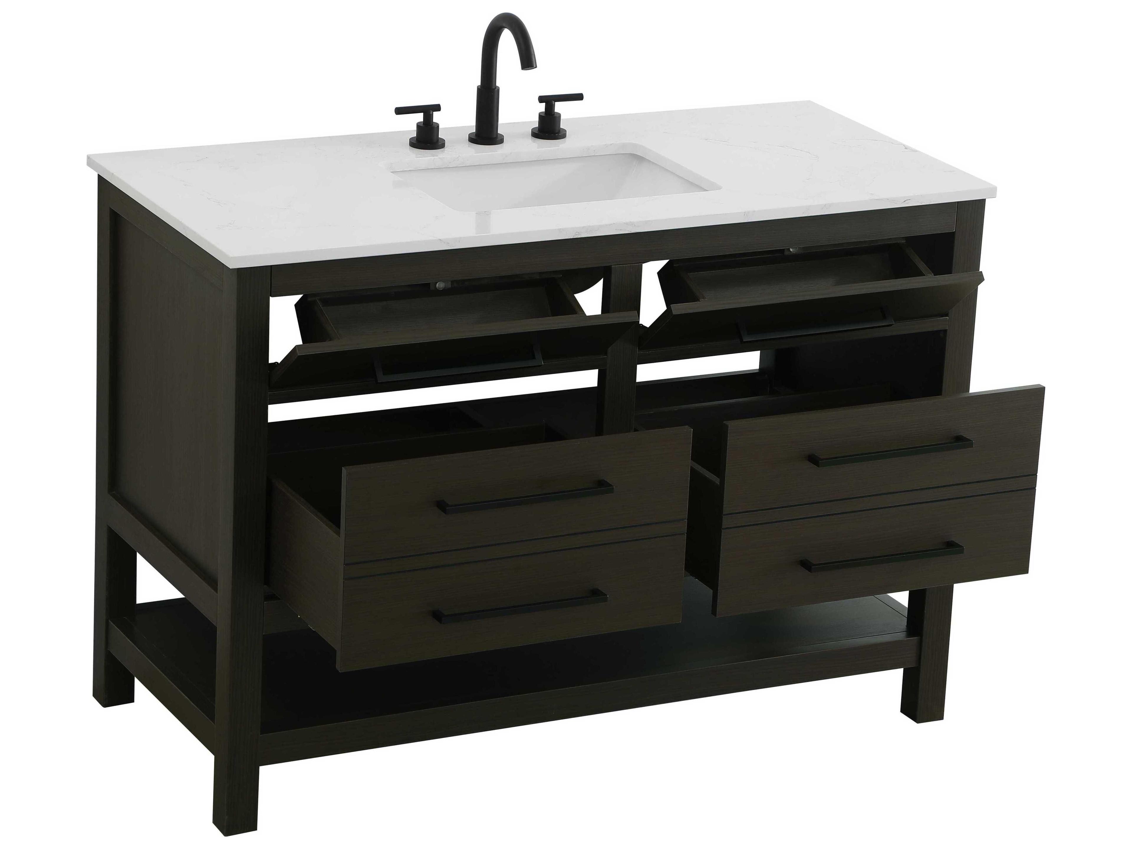 Elegant Lighting Karson Mocha Brown Vanity