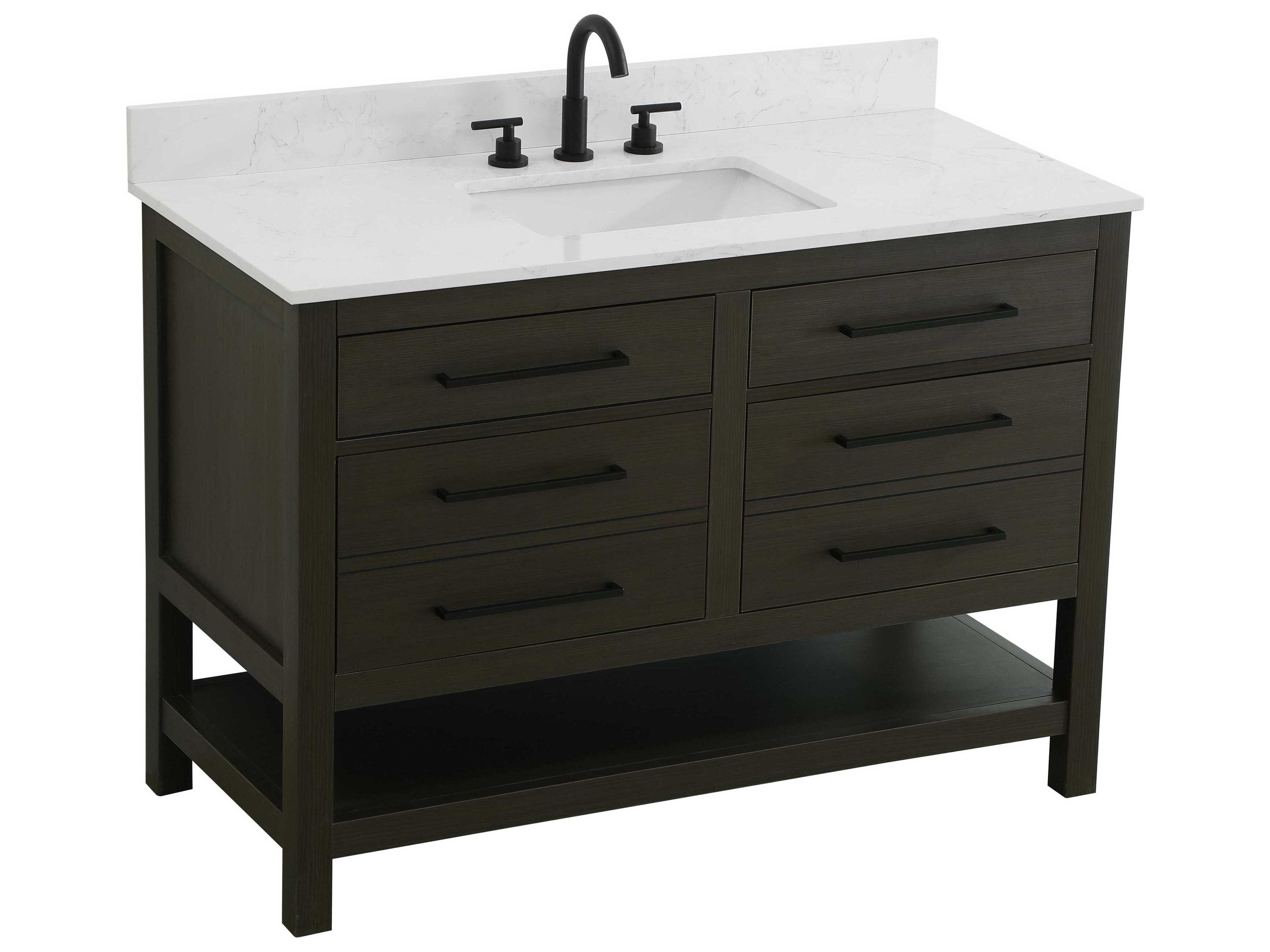Elegant Lighting Karson Mocha Brown Vanity