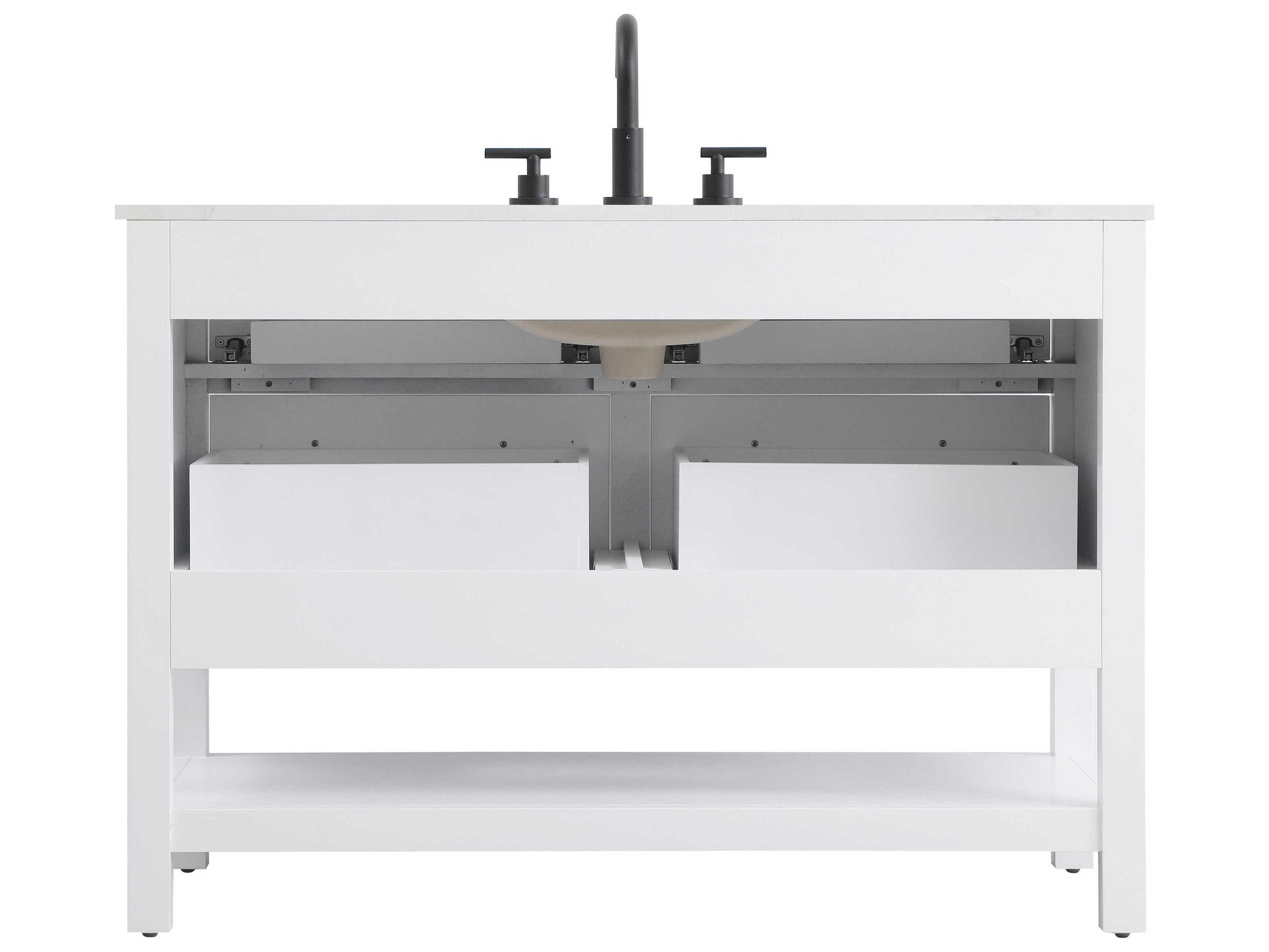 Elegant Lighting Karson White Vanity