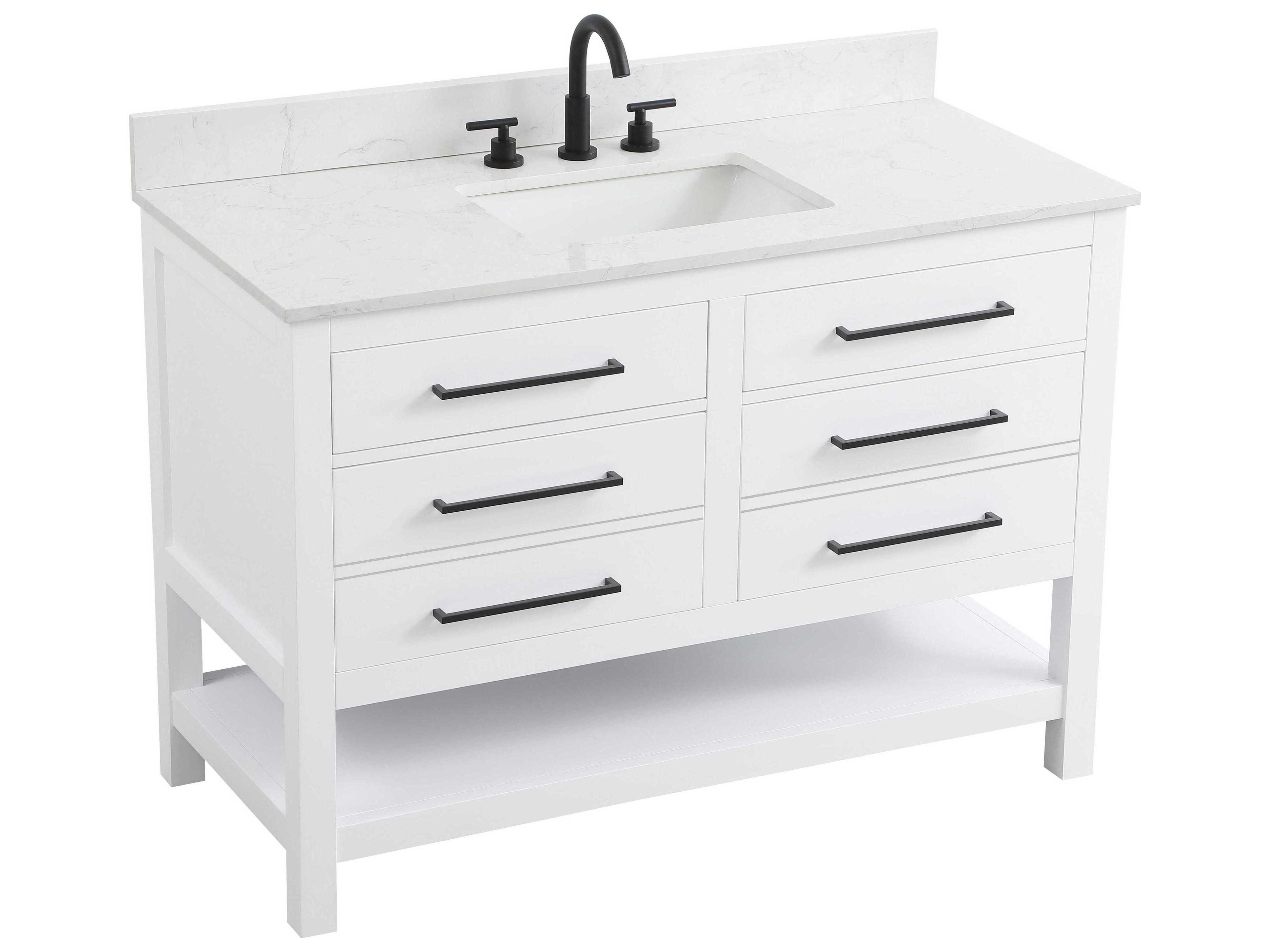 Elegant Lighting Karson White Vanity