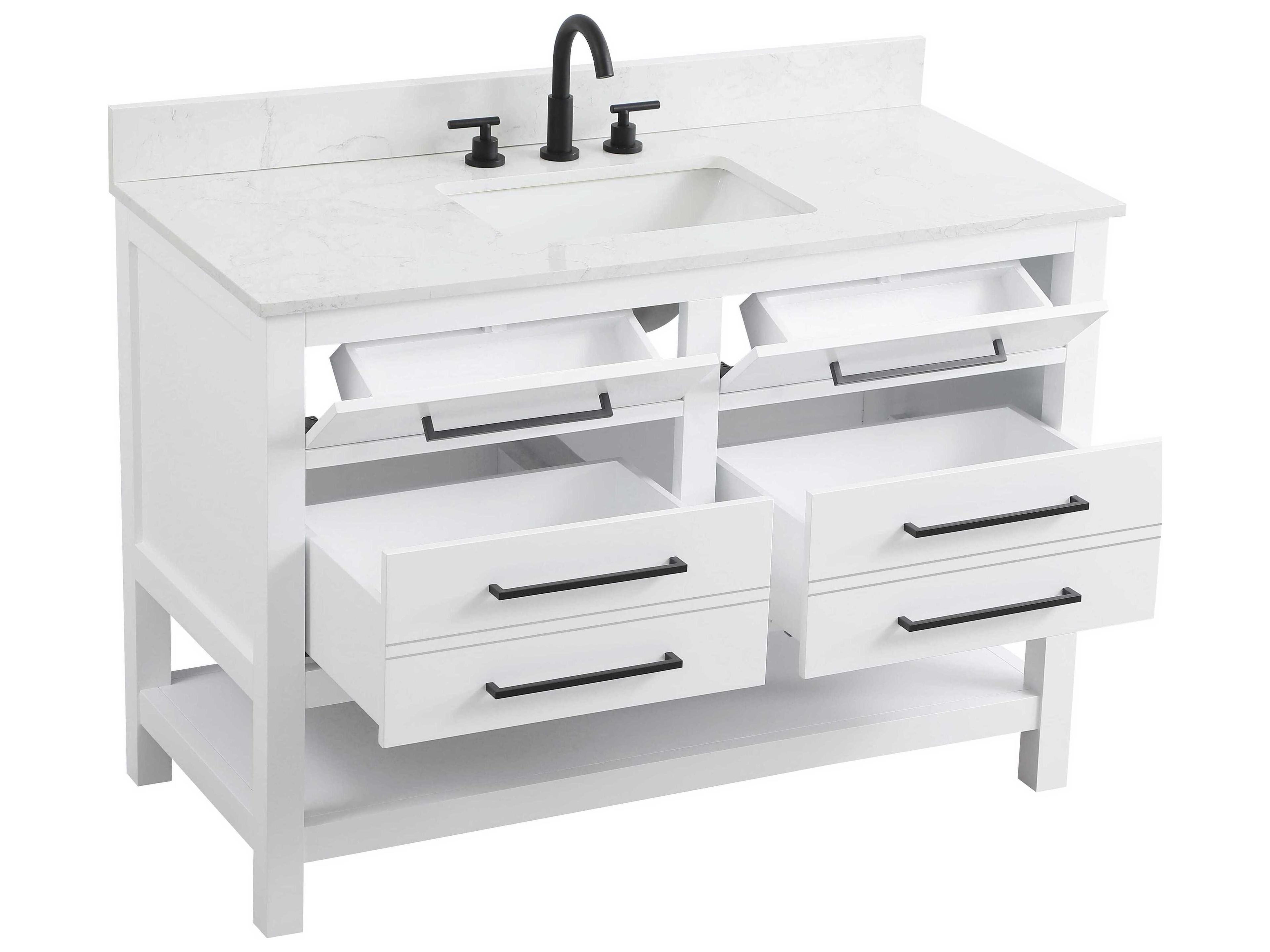 Elegant Lighting Karson White Vanity