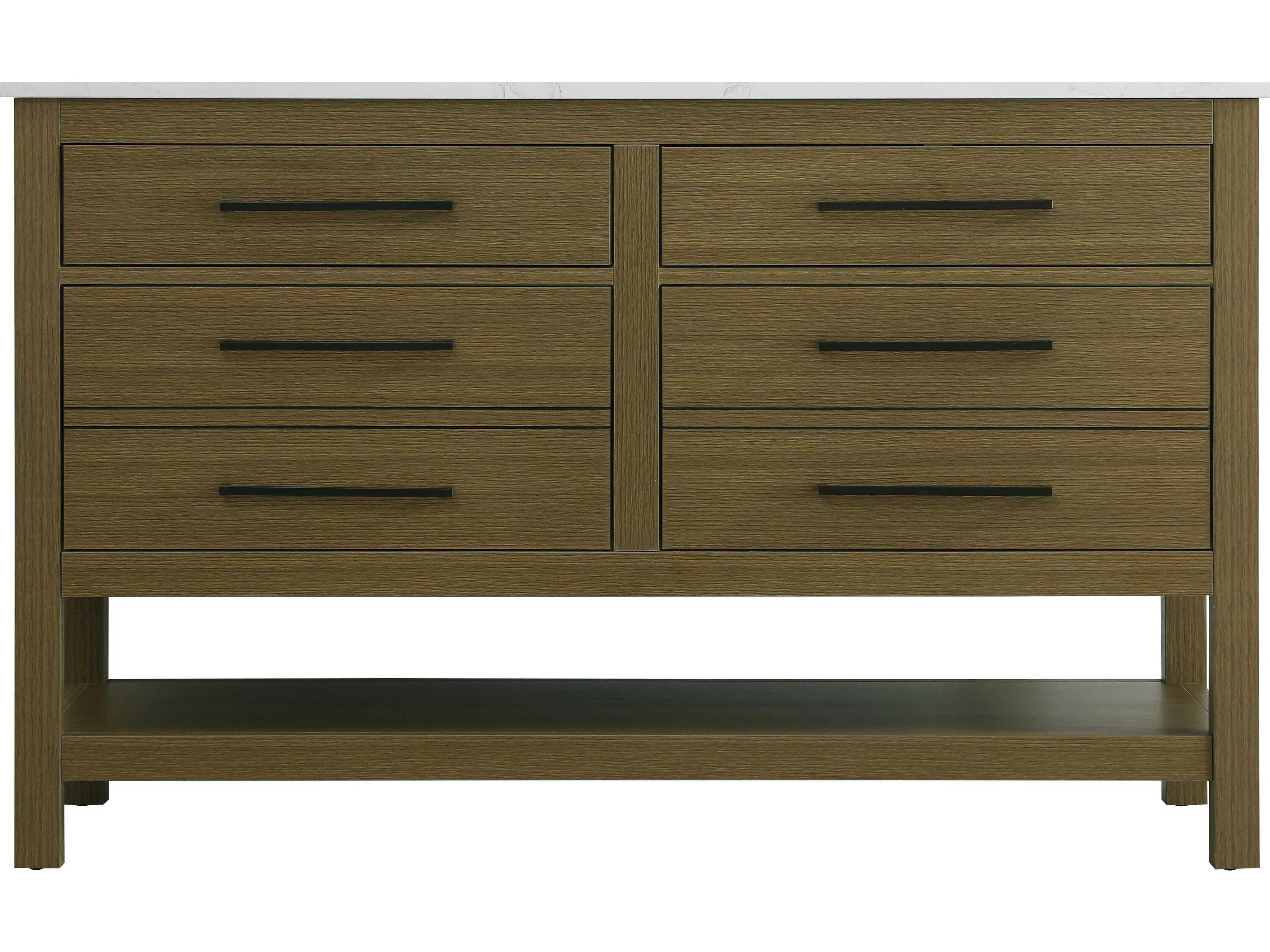 Elegant Lighting Karson Chestnut Brown Vanity