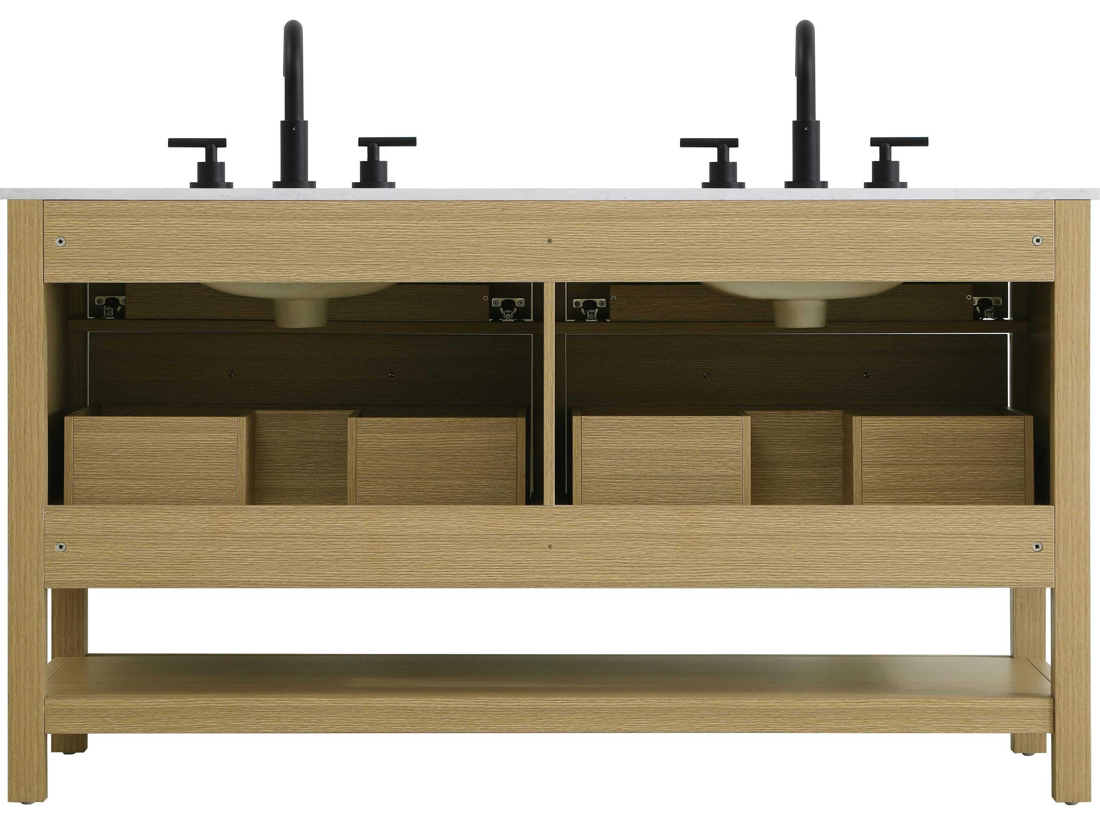 Elegant Lighting Karson Honey Brown Vanity