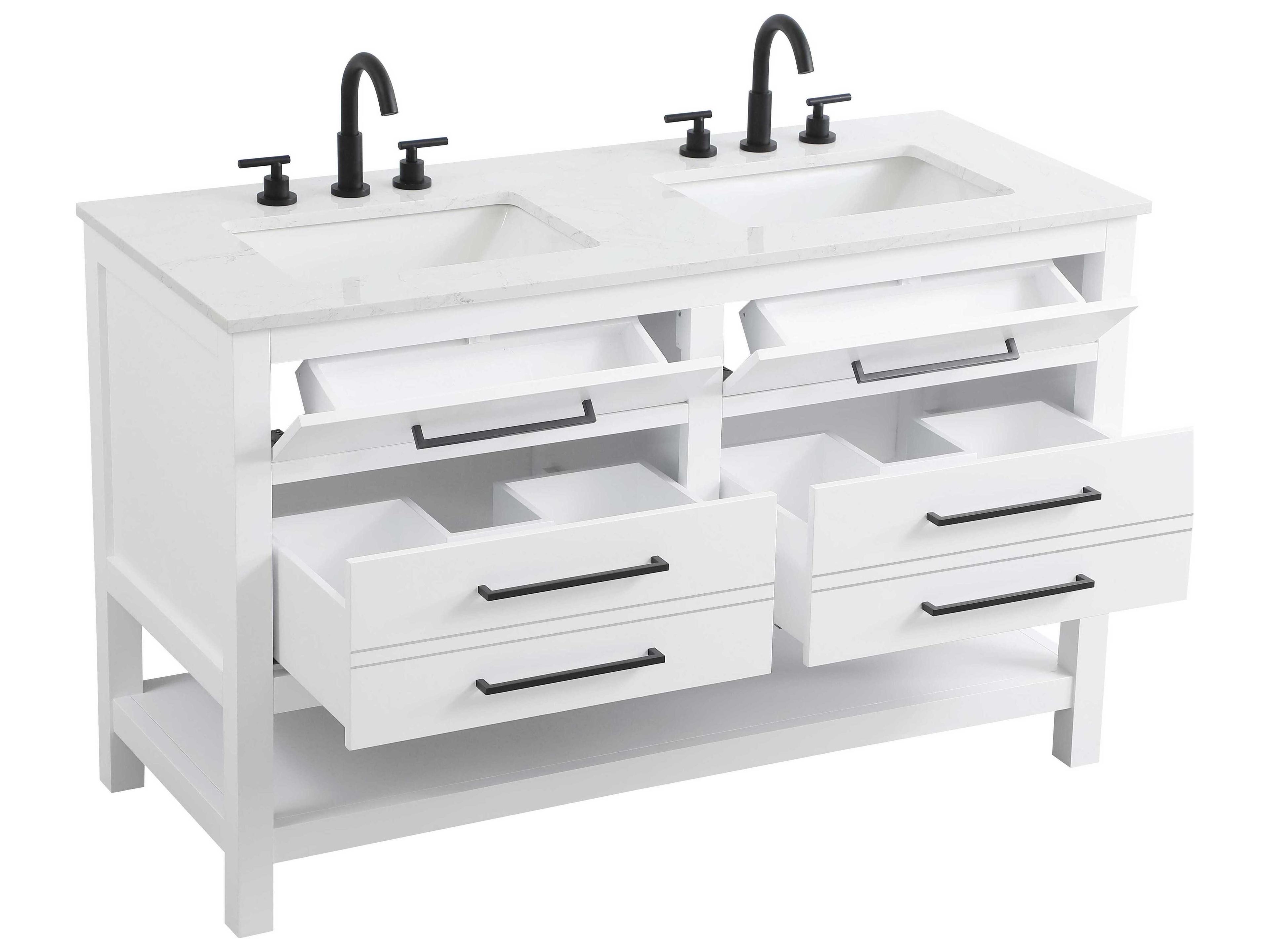 Elegant Lighting Karson White Vanity