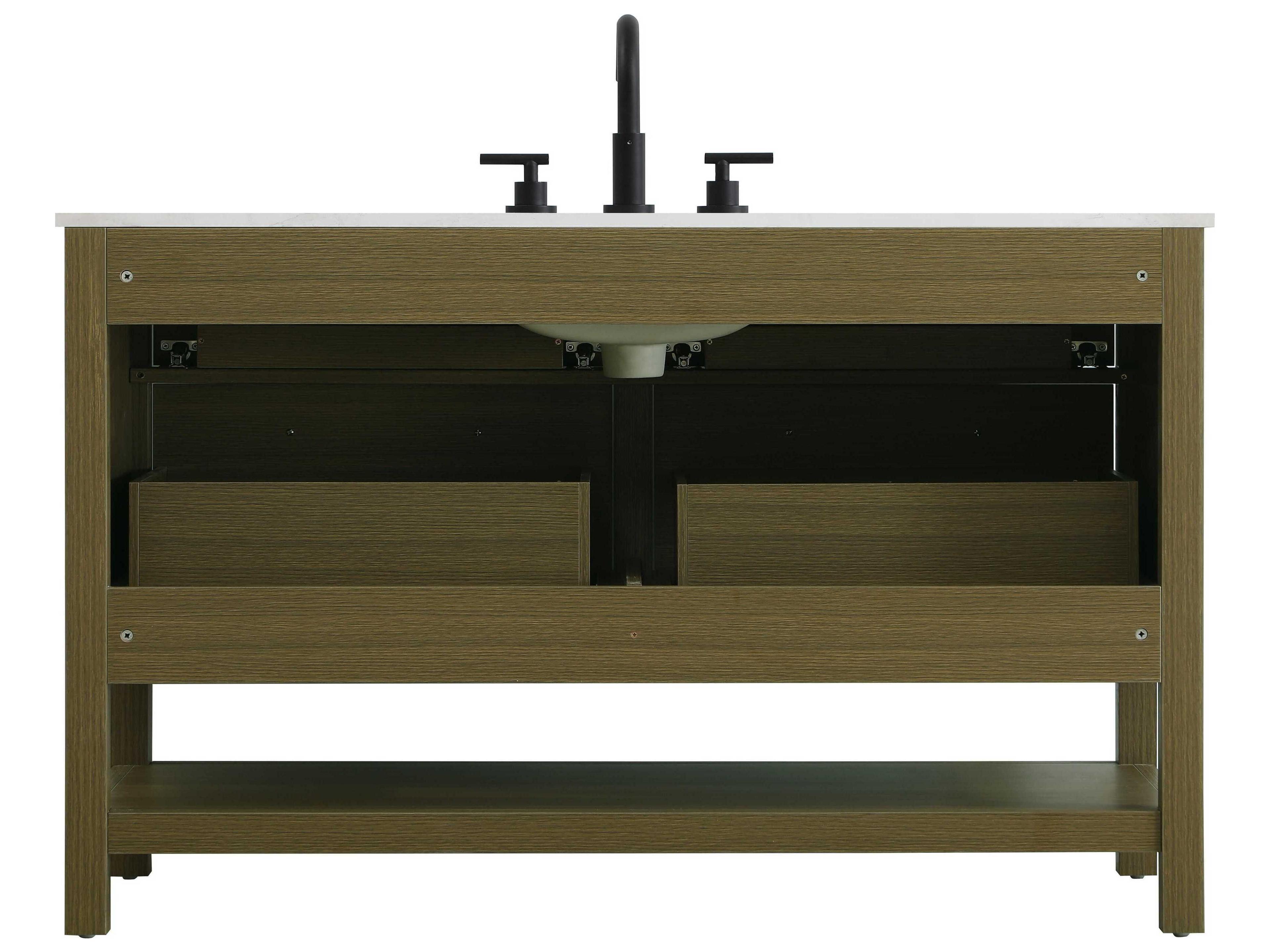 Elegant Lighting Karson Chestnut Brown Vanity