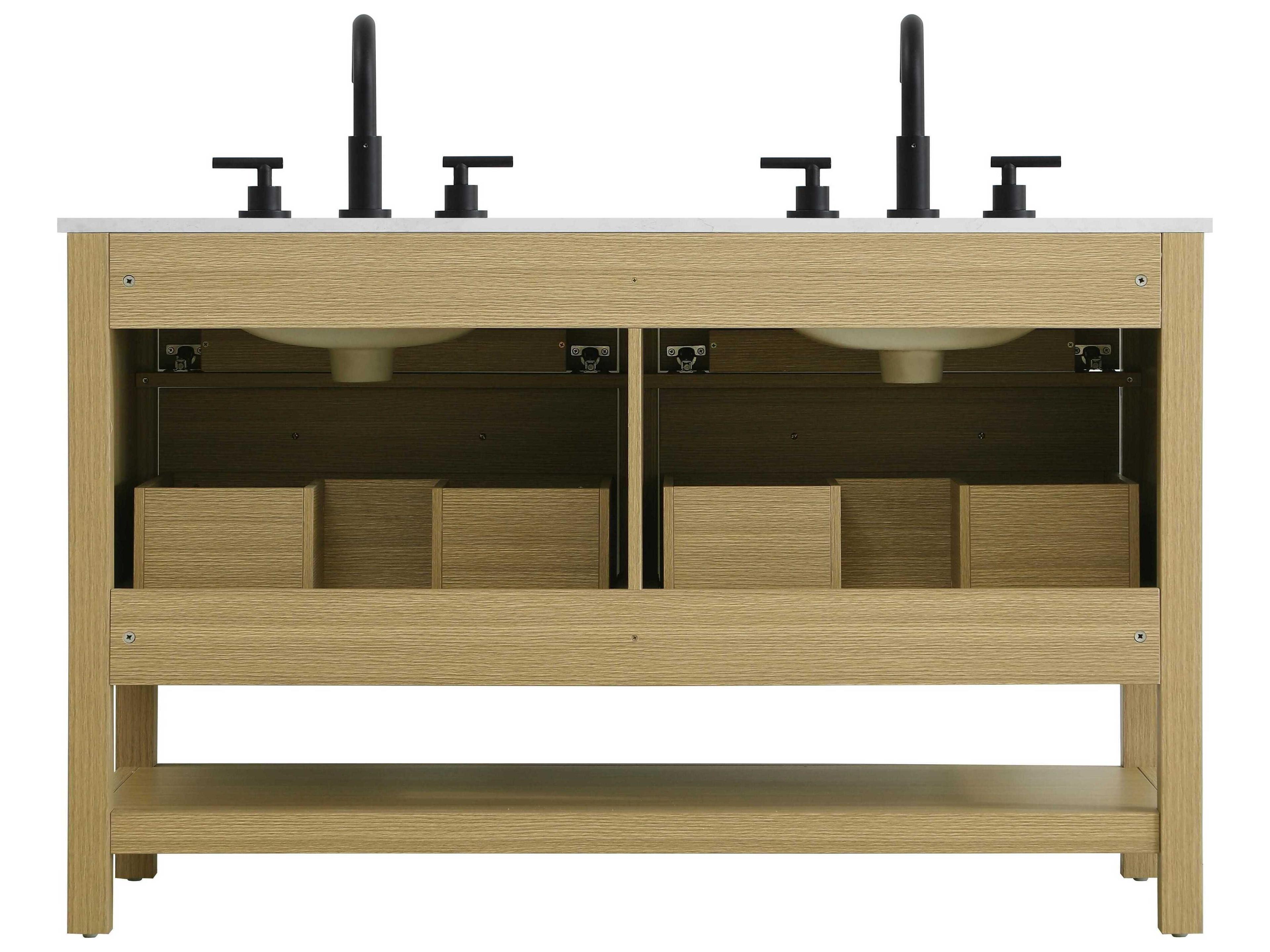 Elegant Lighting Karson Honey Brown Vanity