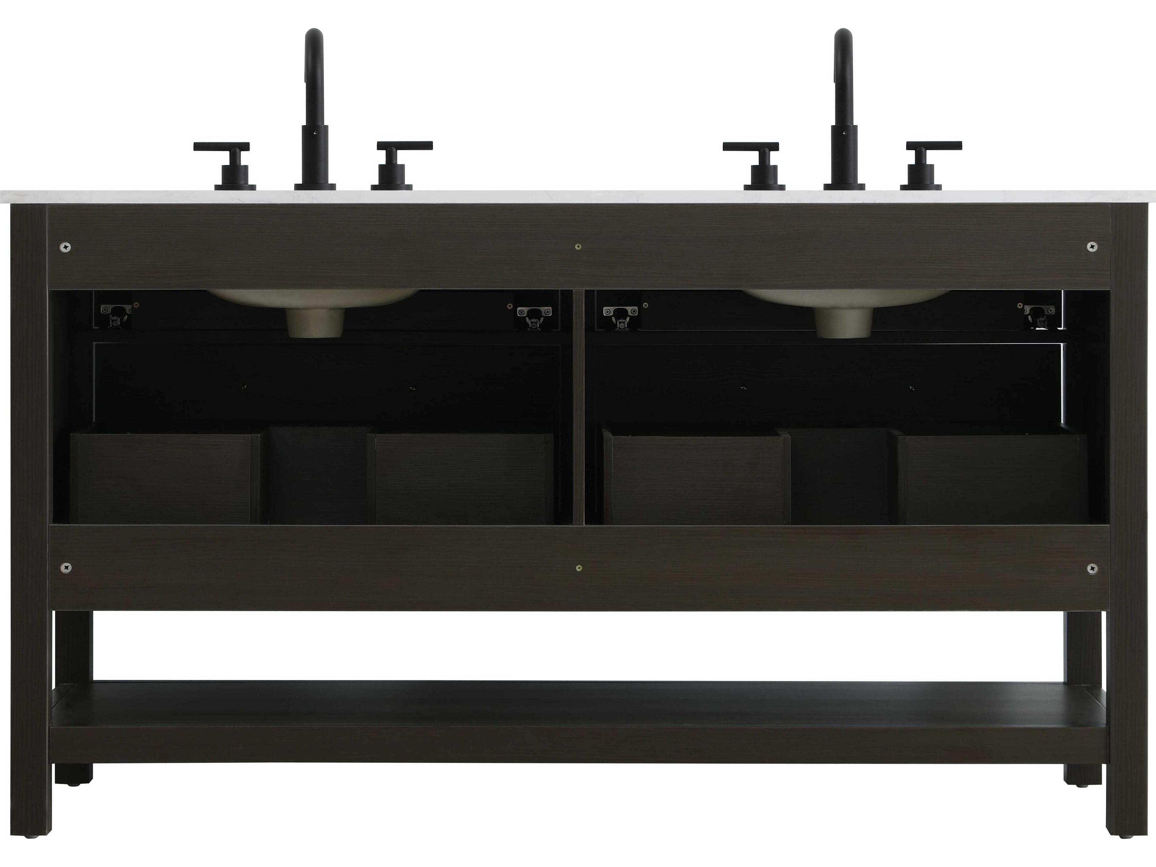 Elegant Lighting Karson Mocha Brown Vanity