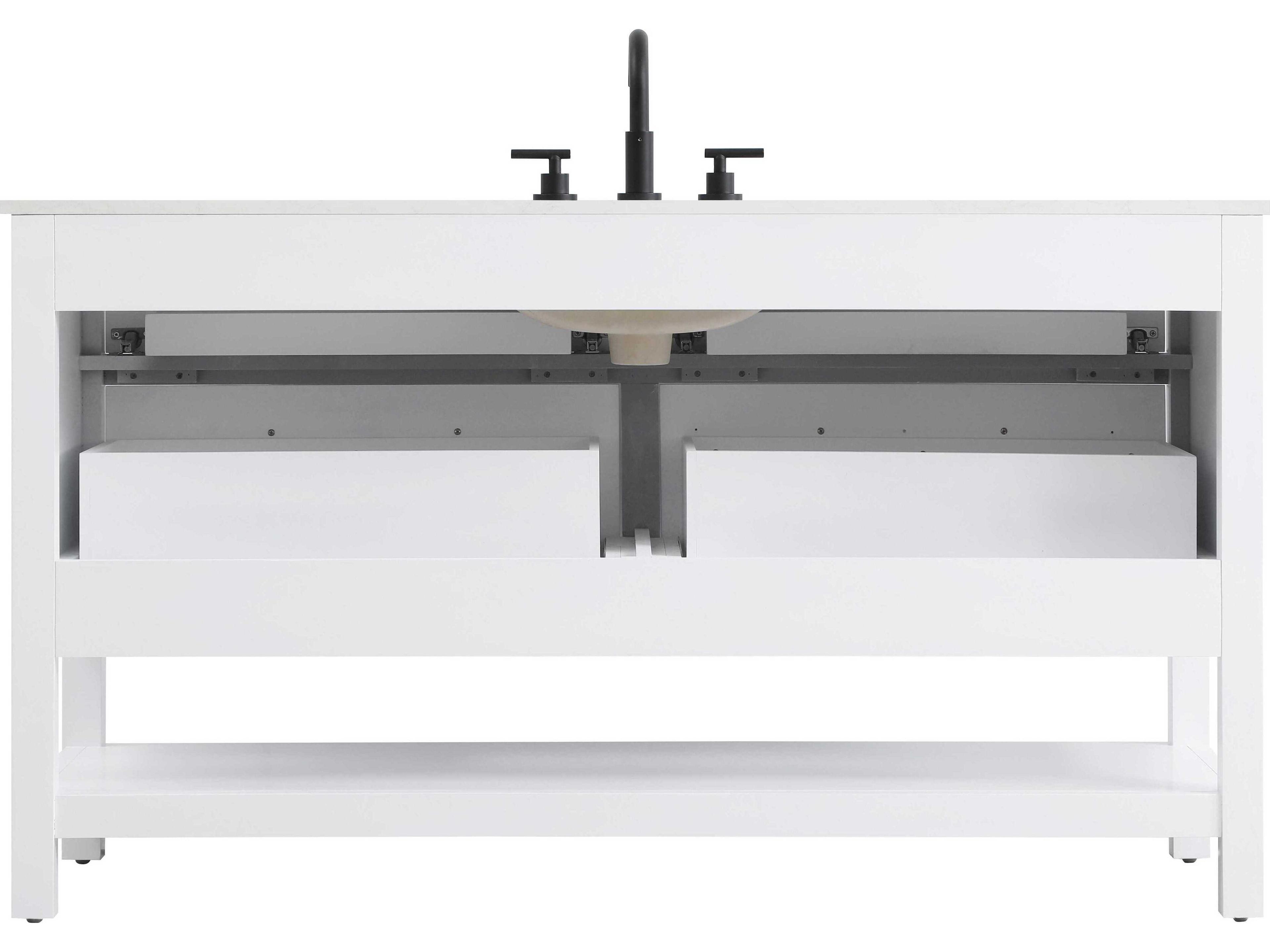 Elegant Lighting Karson White Vanity