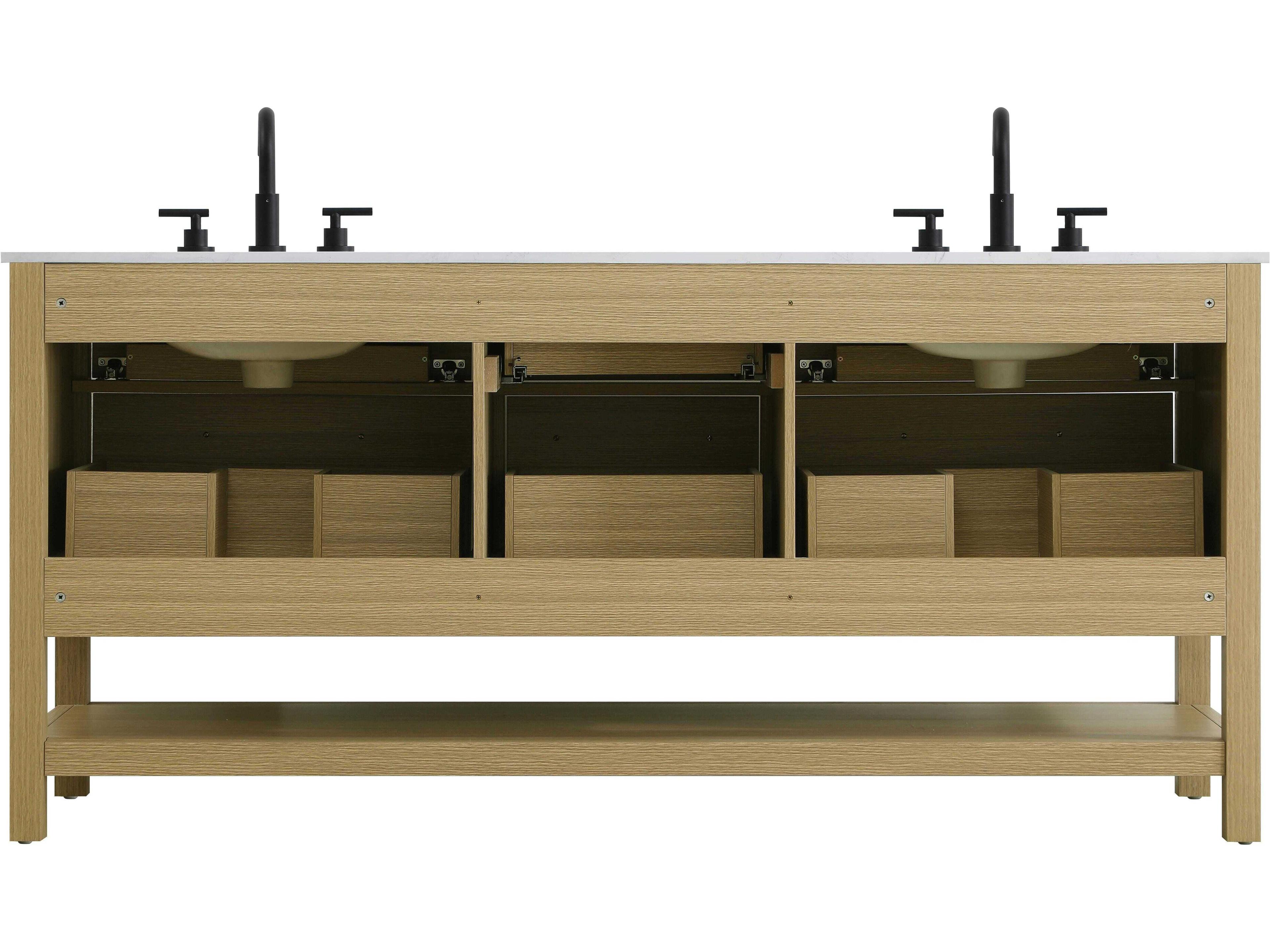 Elegant Lighting Karson Honey Brown Vanity