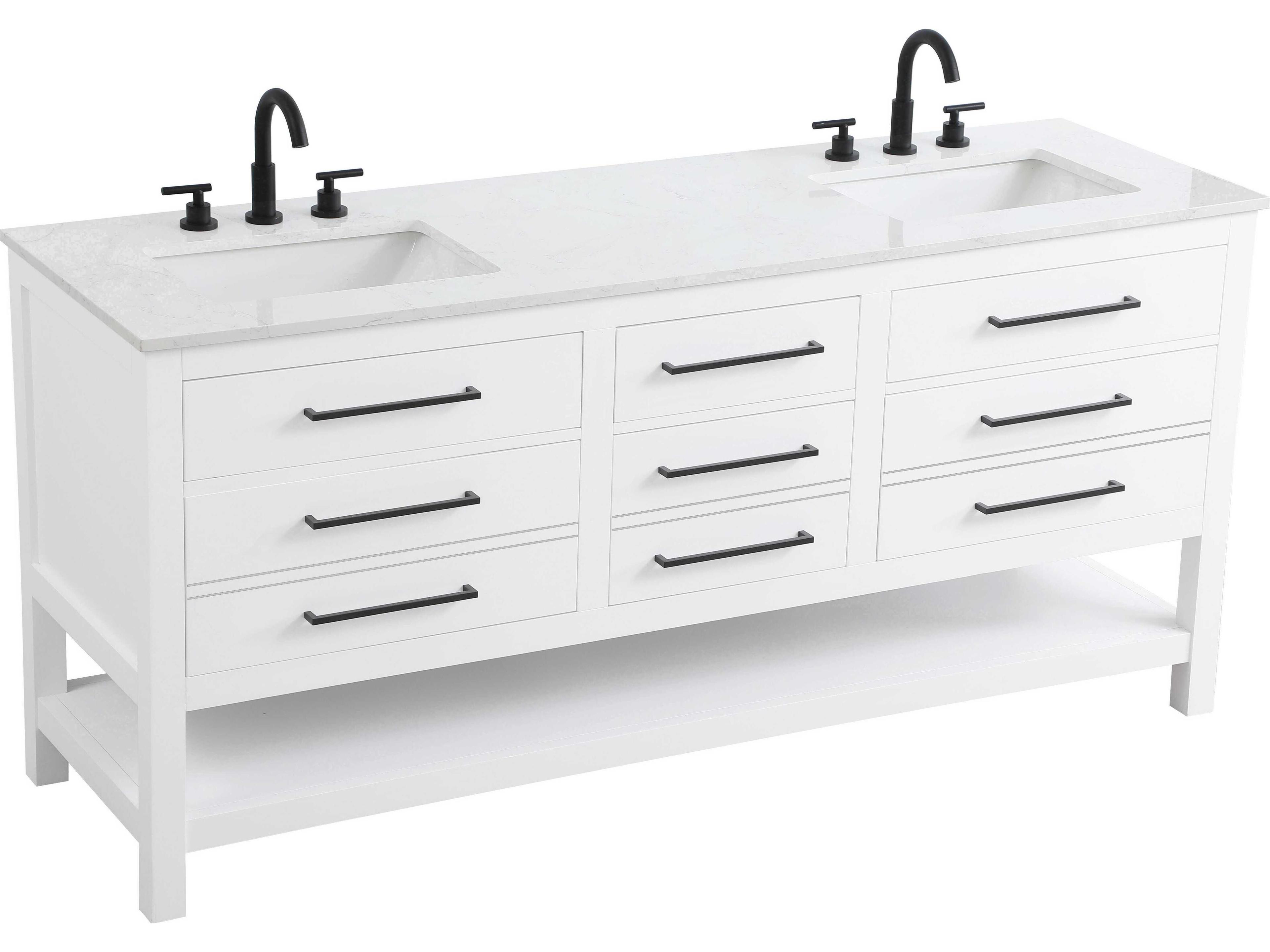 Elegant Lighting Karson White Vanity