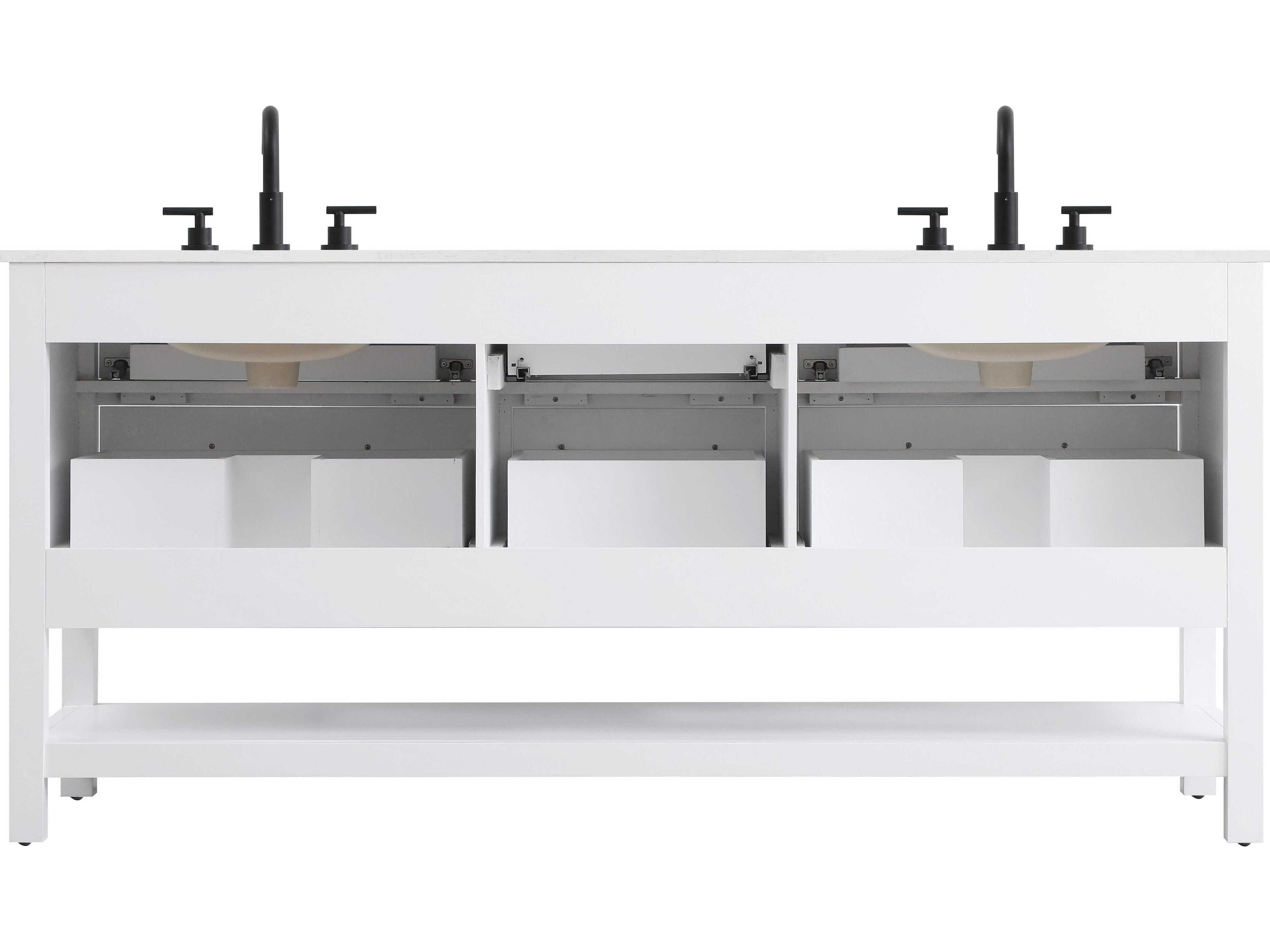 Elegant Lighting Karson White Vanity