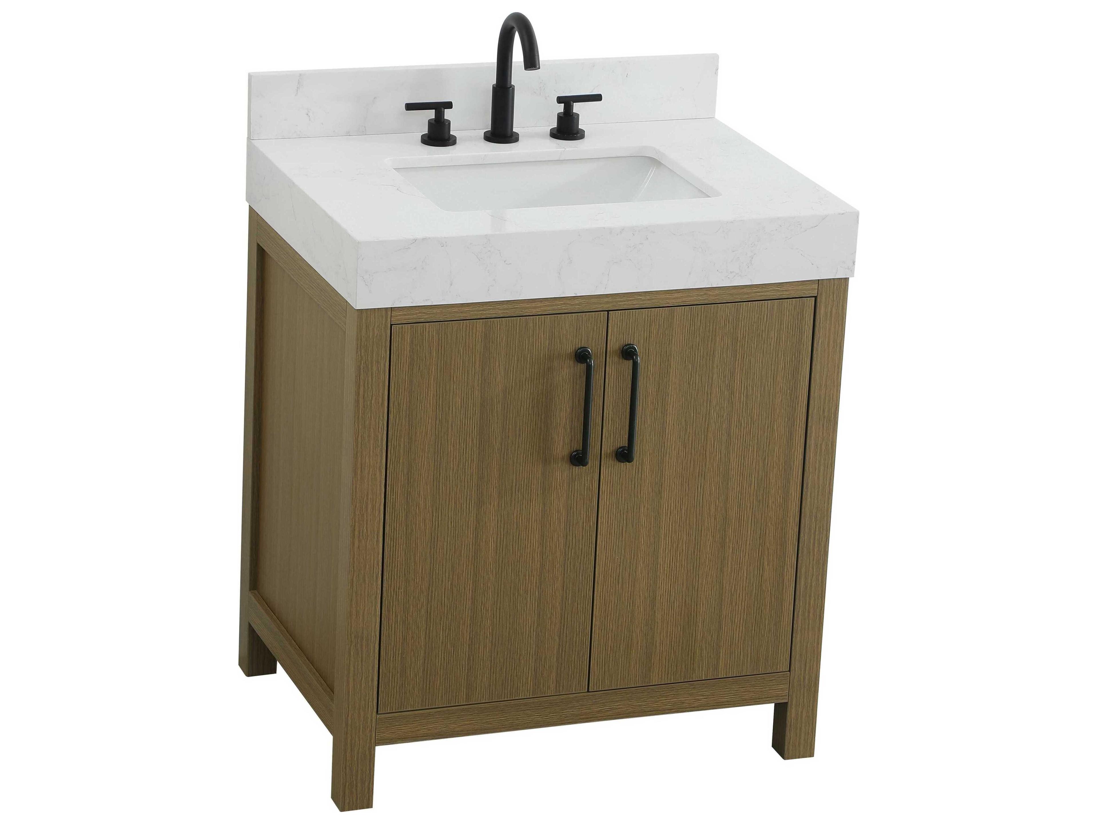 Elegant Lighting Nathan Chestnut Brown Vanity