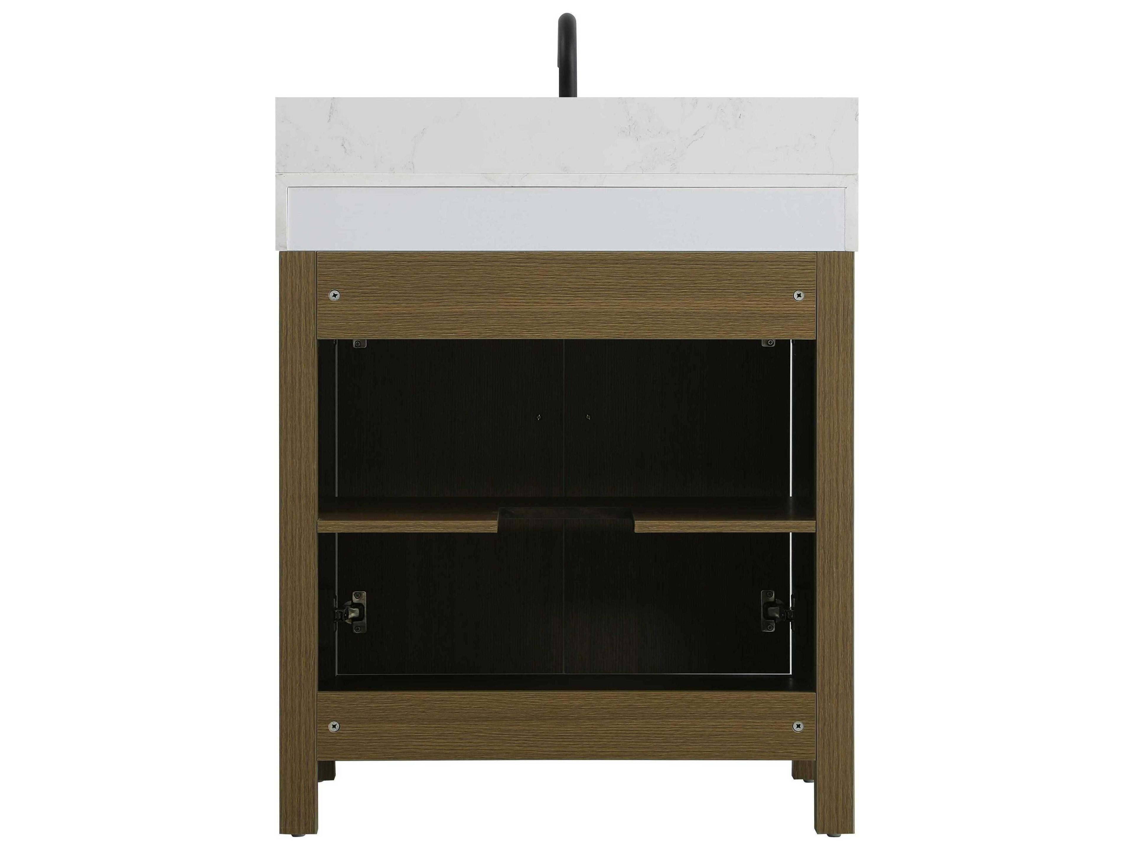 Elegant Lighting Nathan Chestnut Brown Vanity