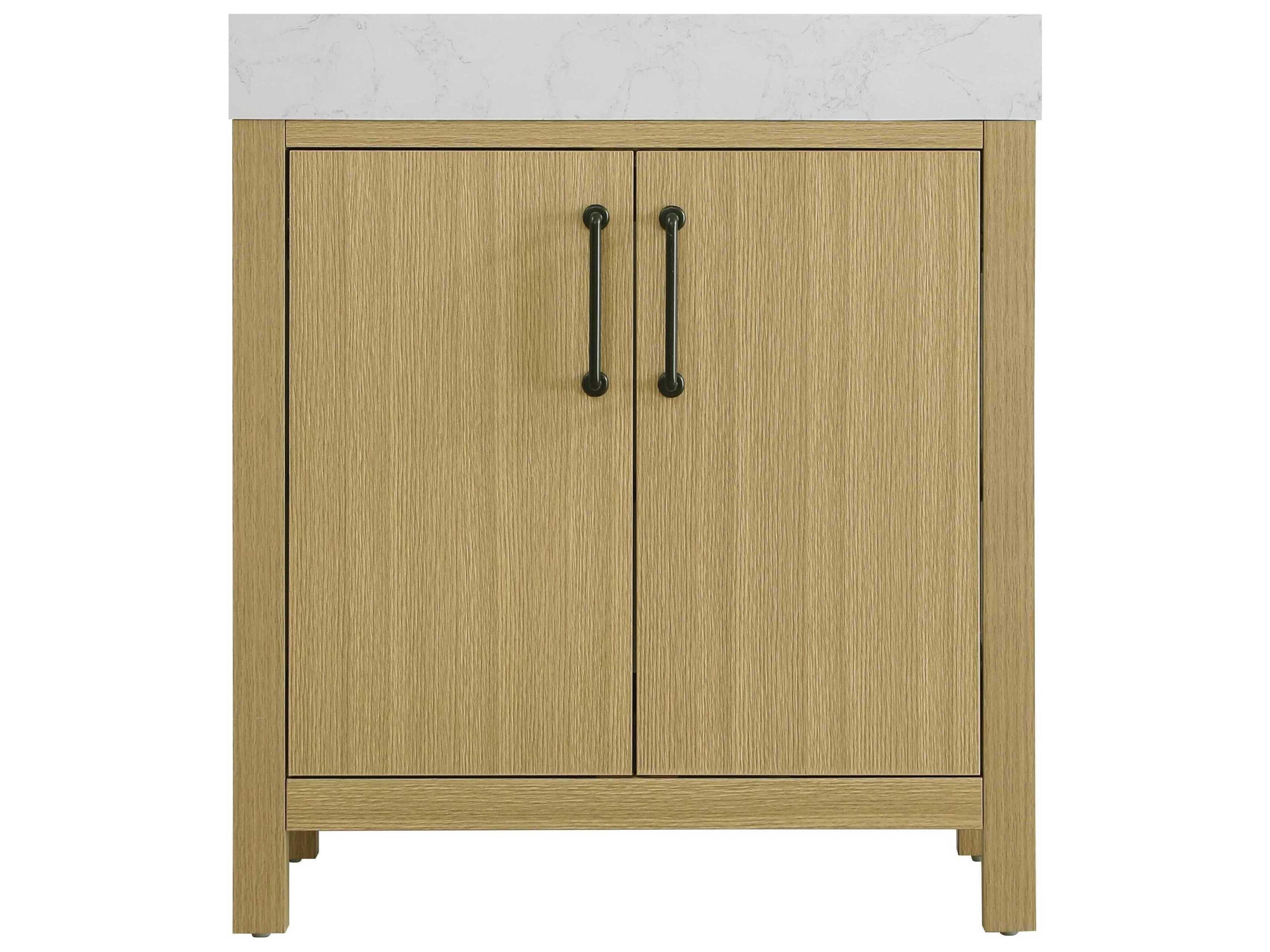 Elegant Lighting Nathan Honey Brown Vanity