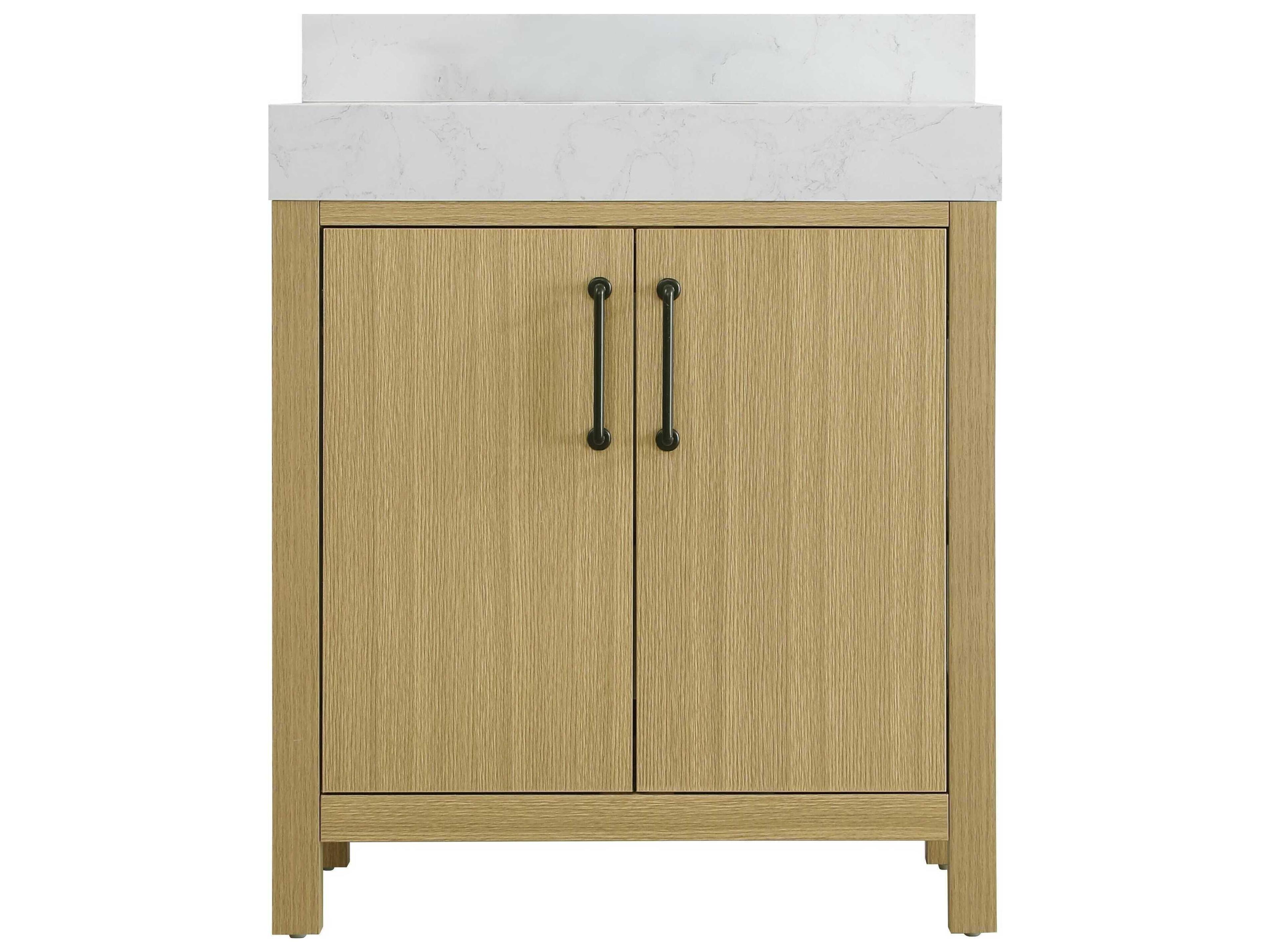 Elegant Lighting Nathan Honey Brown Vanity