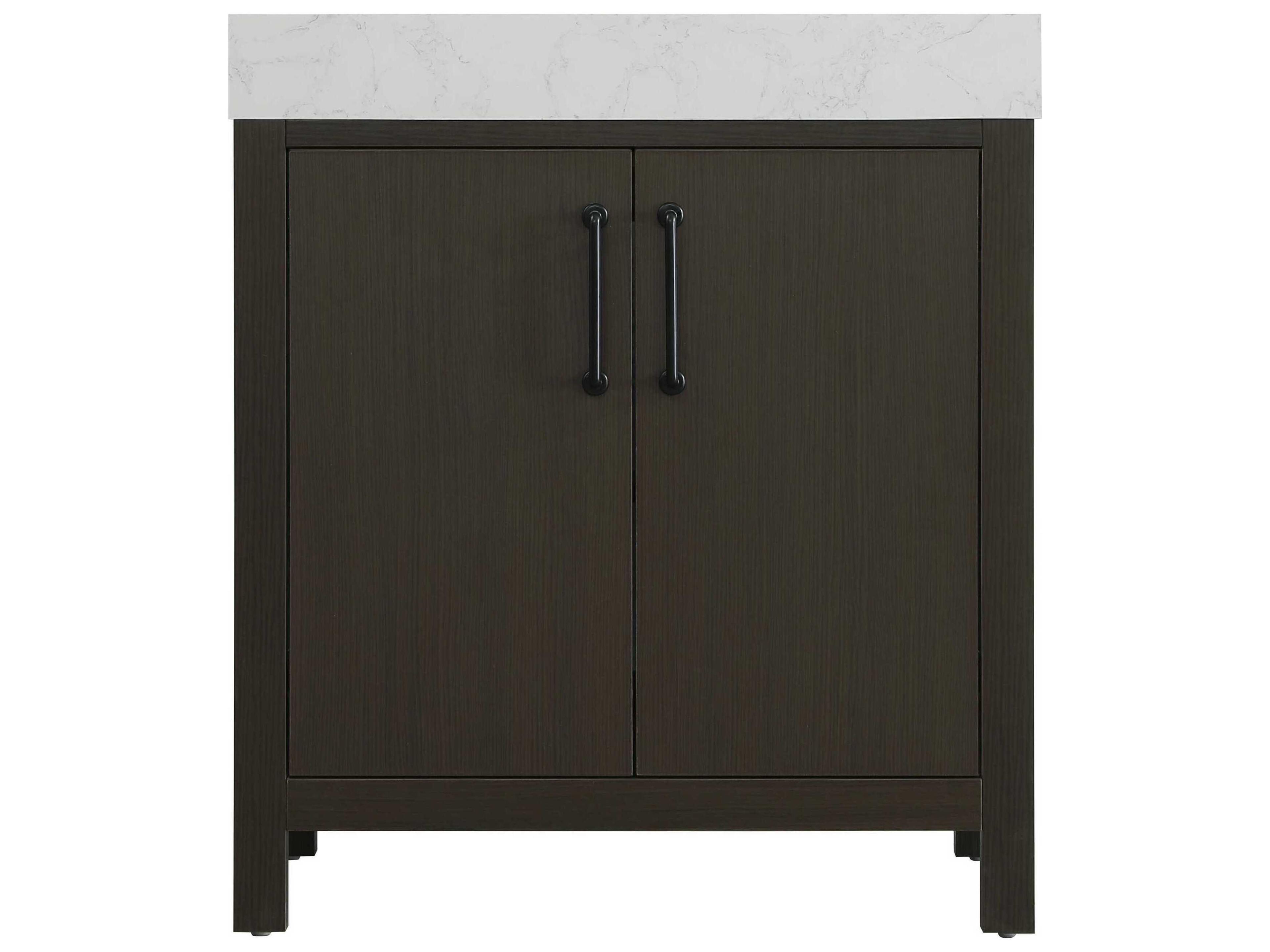 Elegant Lighting Nathan Mocha Brown Vanity