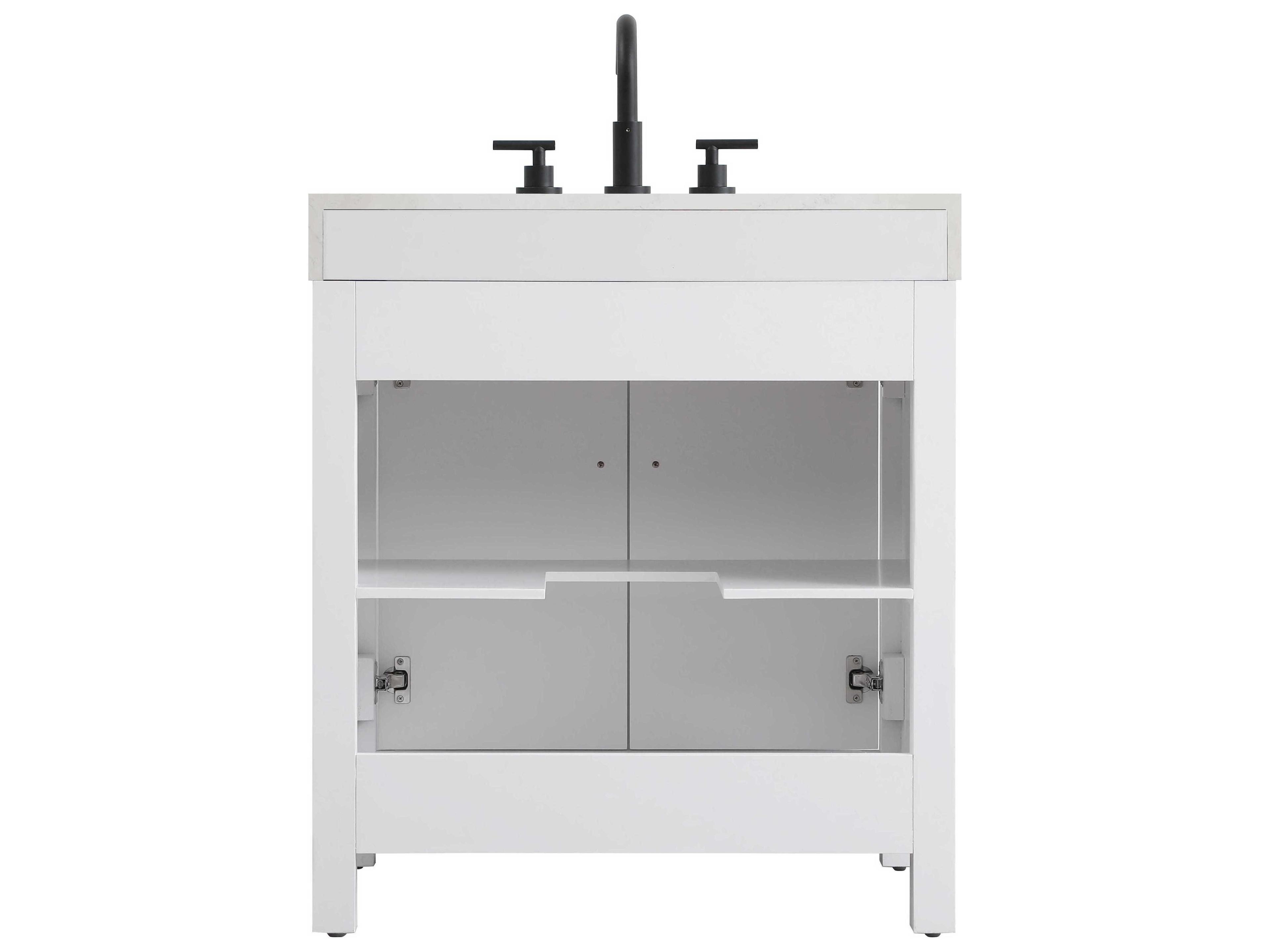 Elegant Lighting Nathan White Vanity