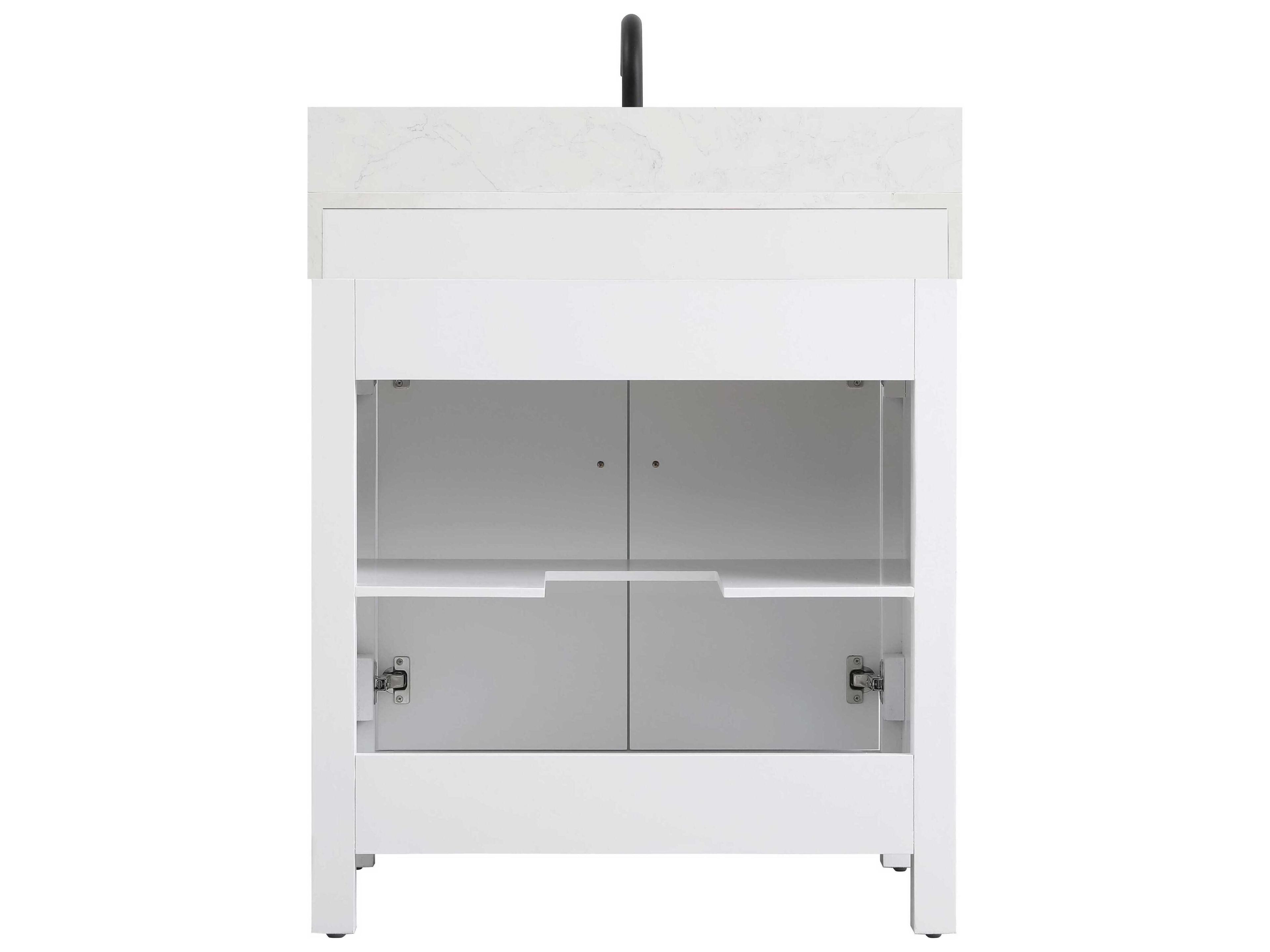 Elegant Lighting Nathan White Vanity