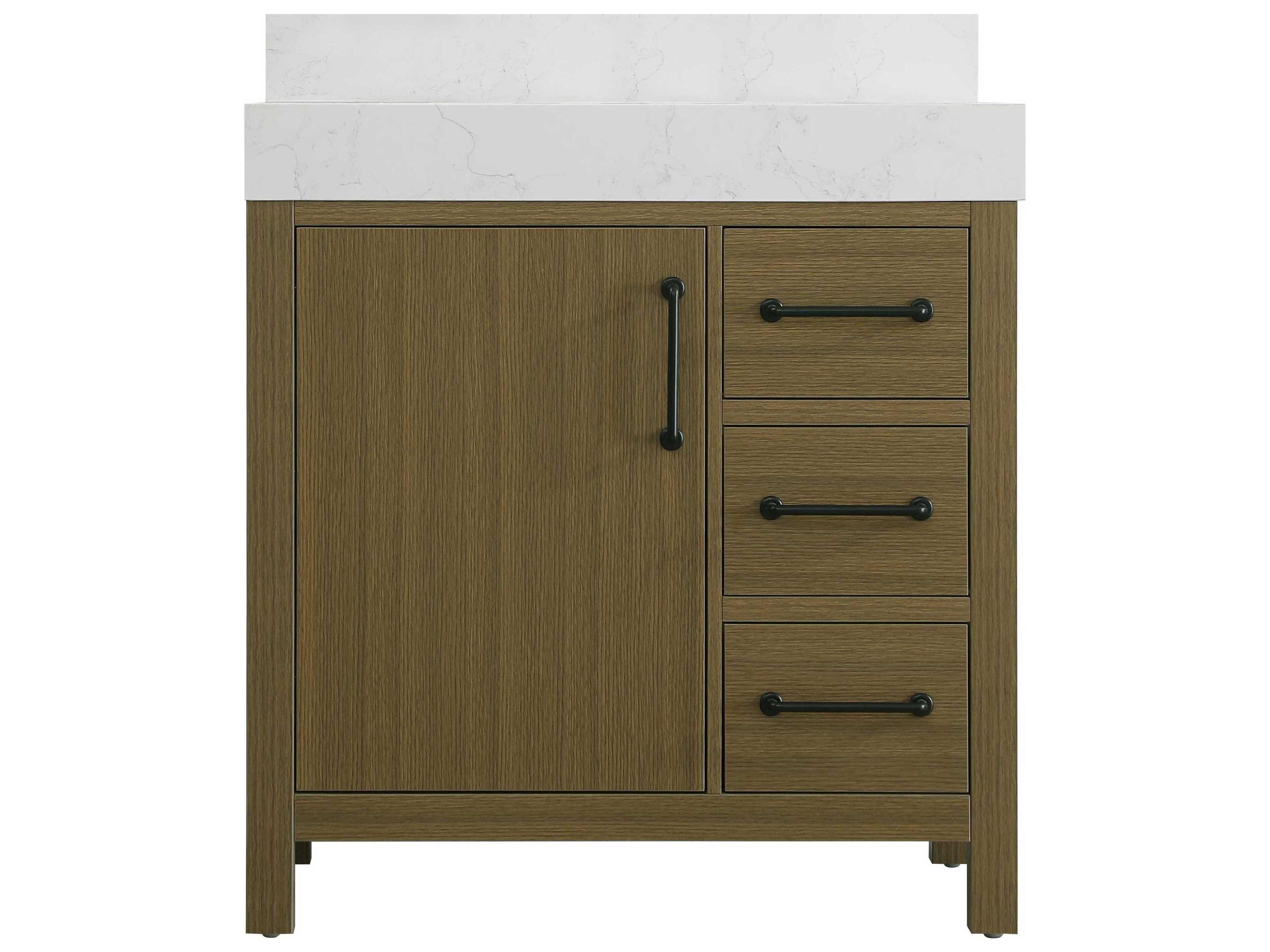 Elegant Lighting Nathan Chestnut Brown Vanity