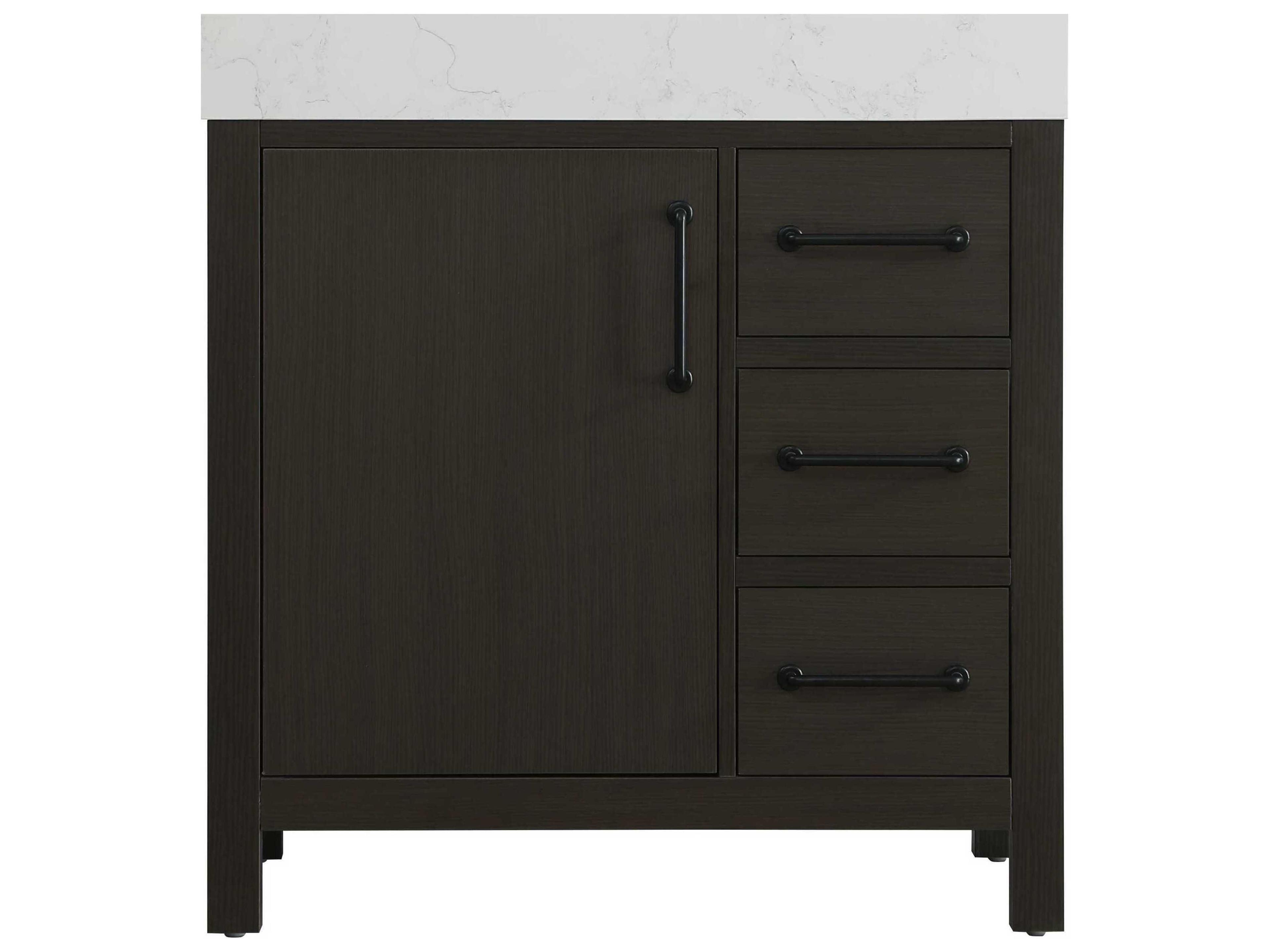 Elegant Lighting Nathan Mocha Brown Vanity