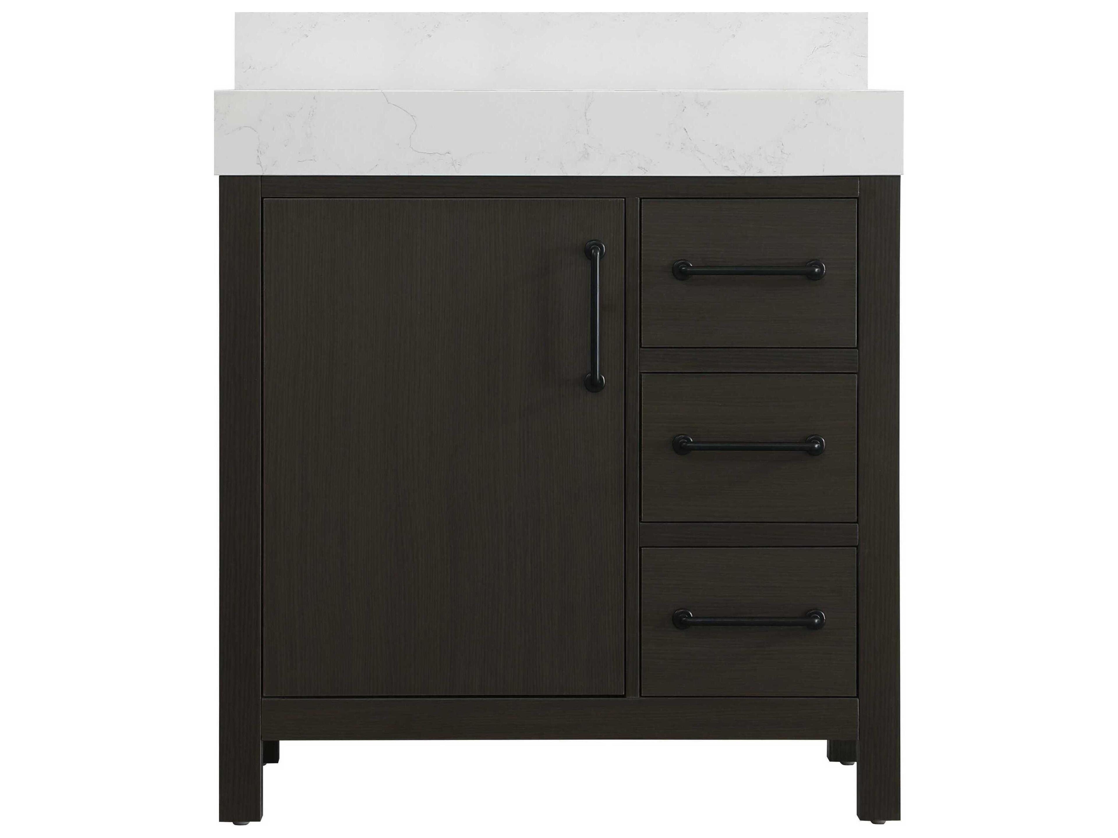 Elegant Lighting Nathan Mocha Brown Vanity