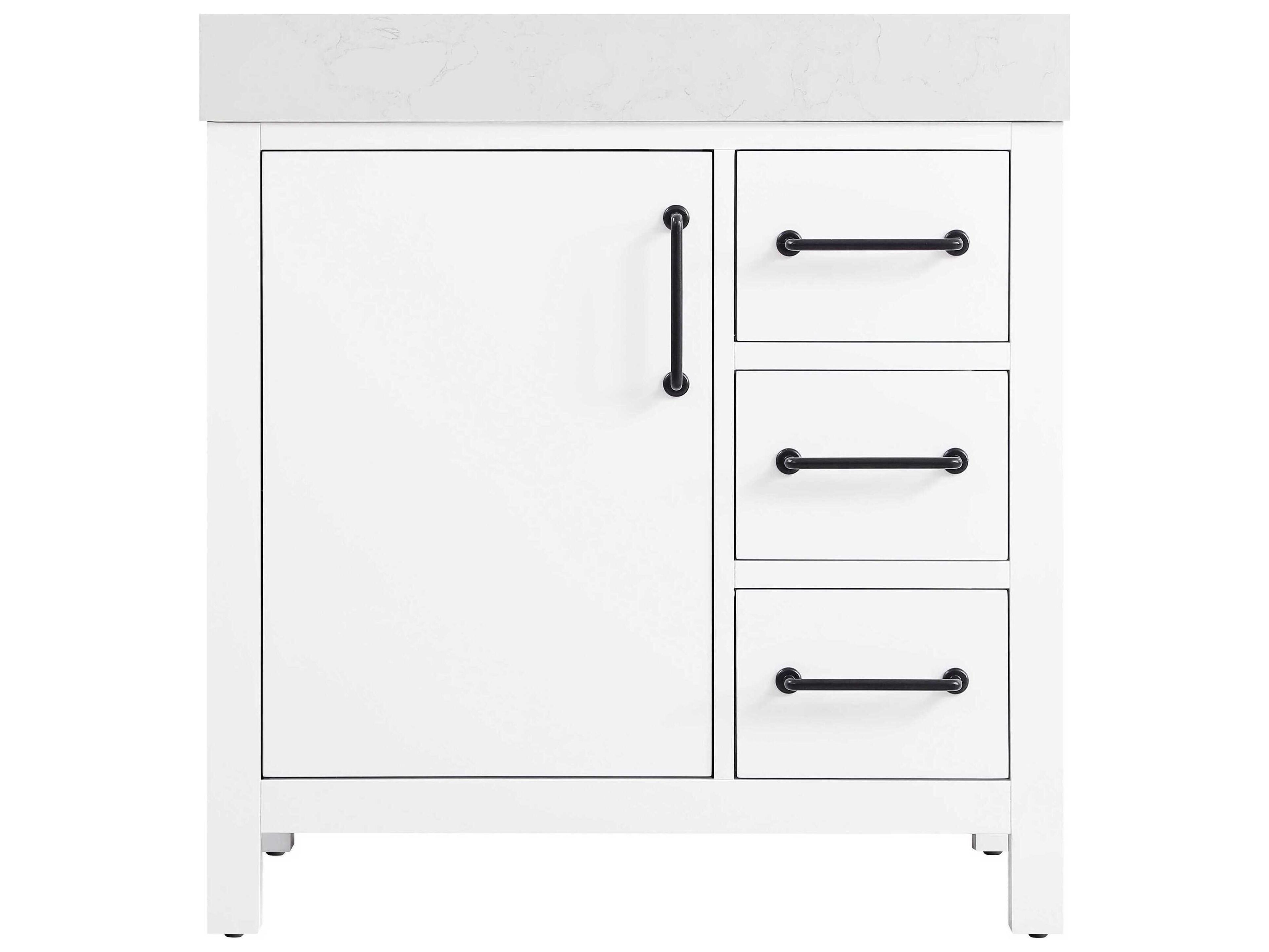 Elegant Lighting Nathan White Vanity