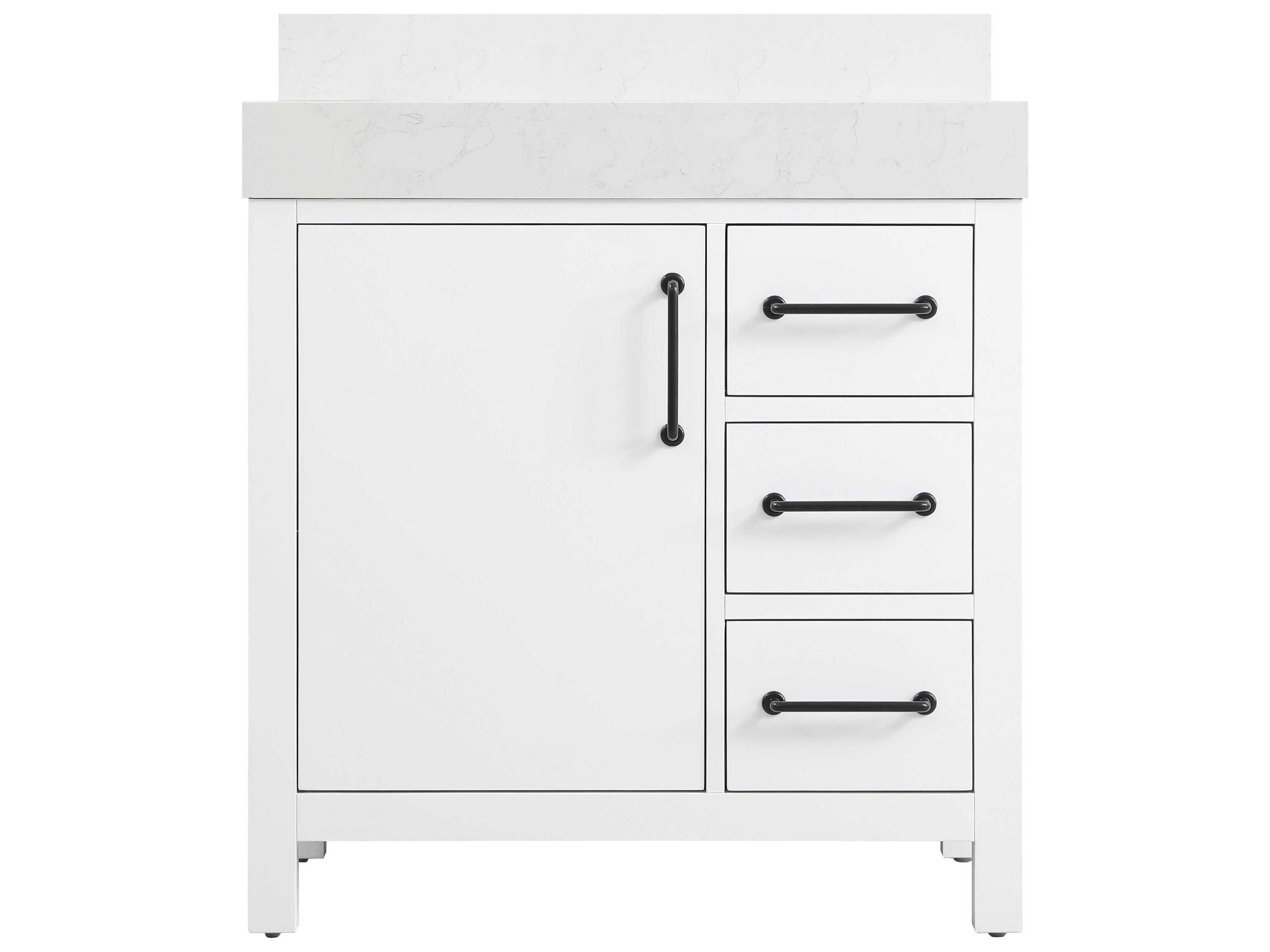 Elegant Lighting Nathan White Vanity