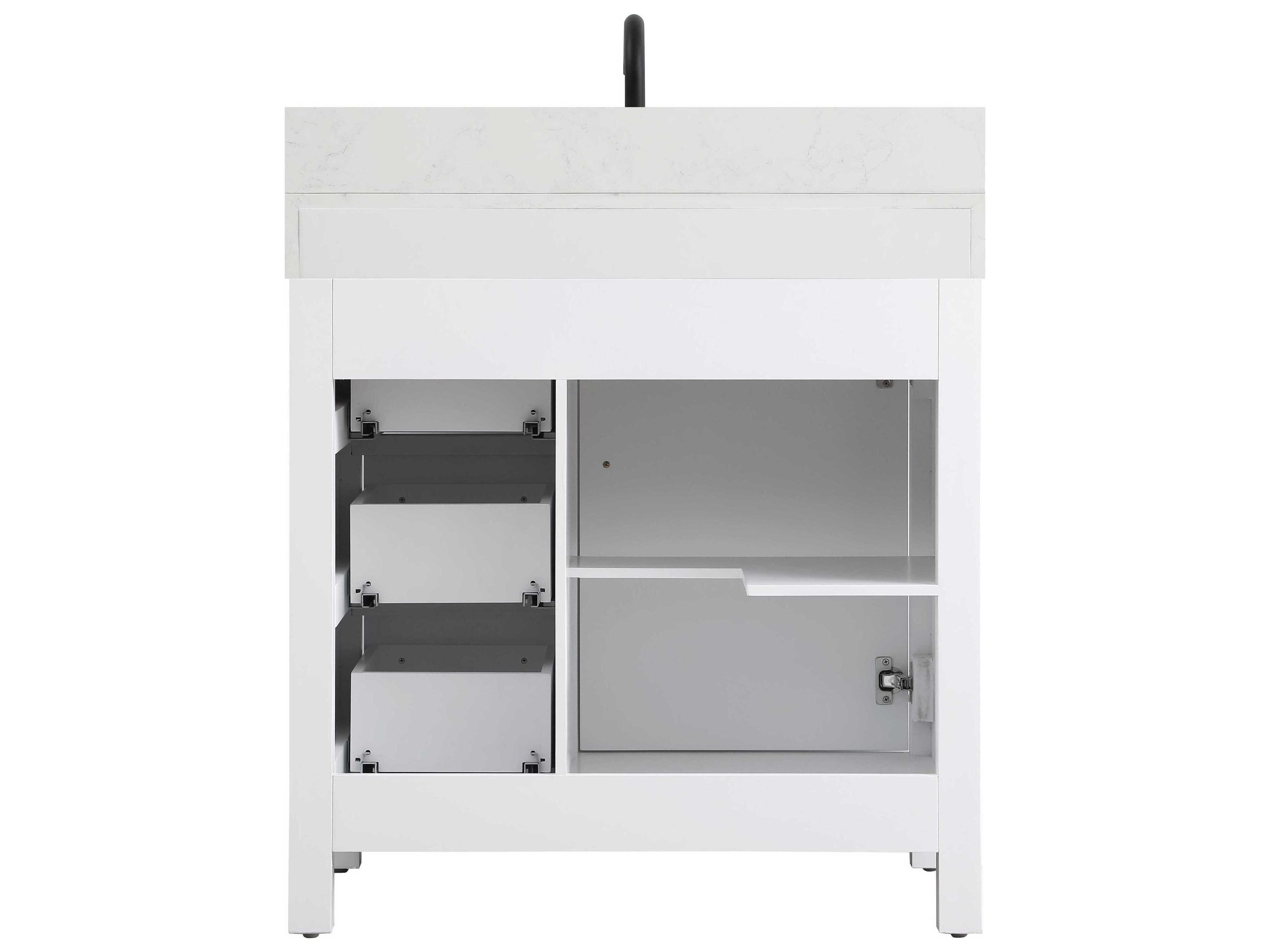 Elegant Lighting Nathan White Vanity