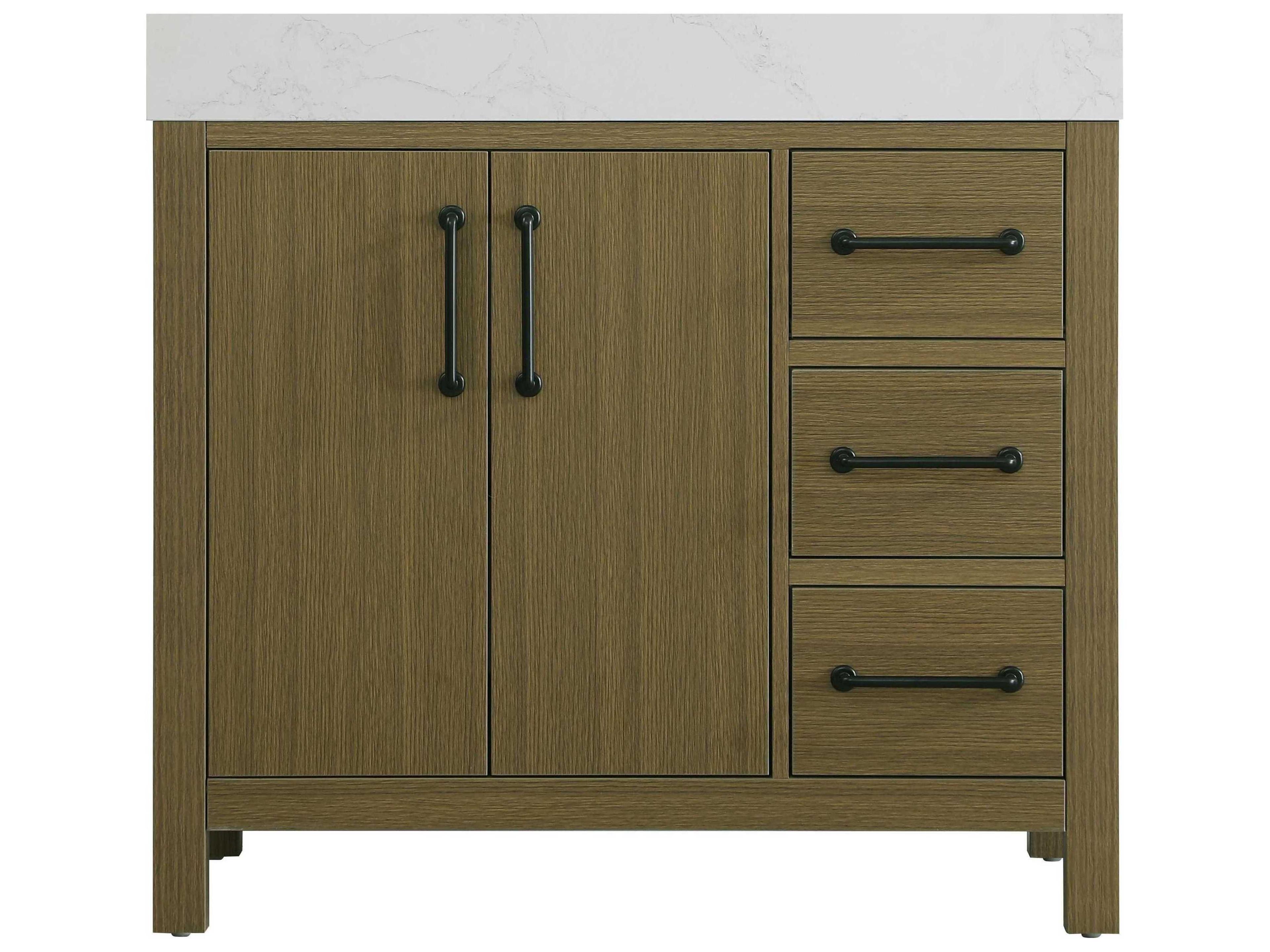 Elegant Lighting Nathan Chestnut Brown Vanity