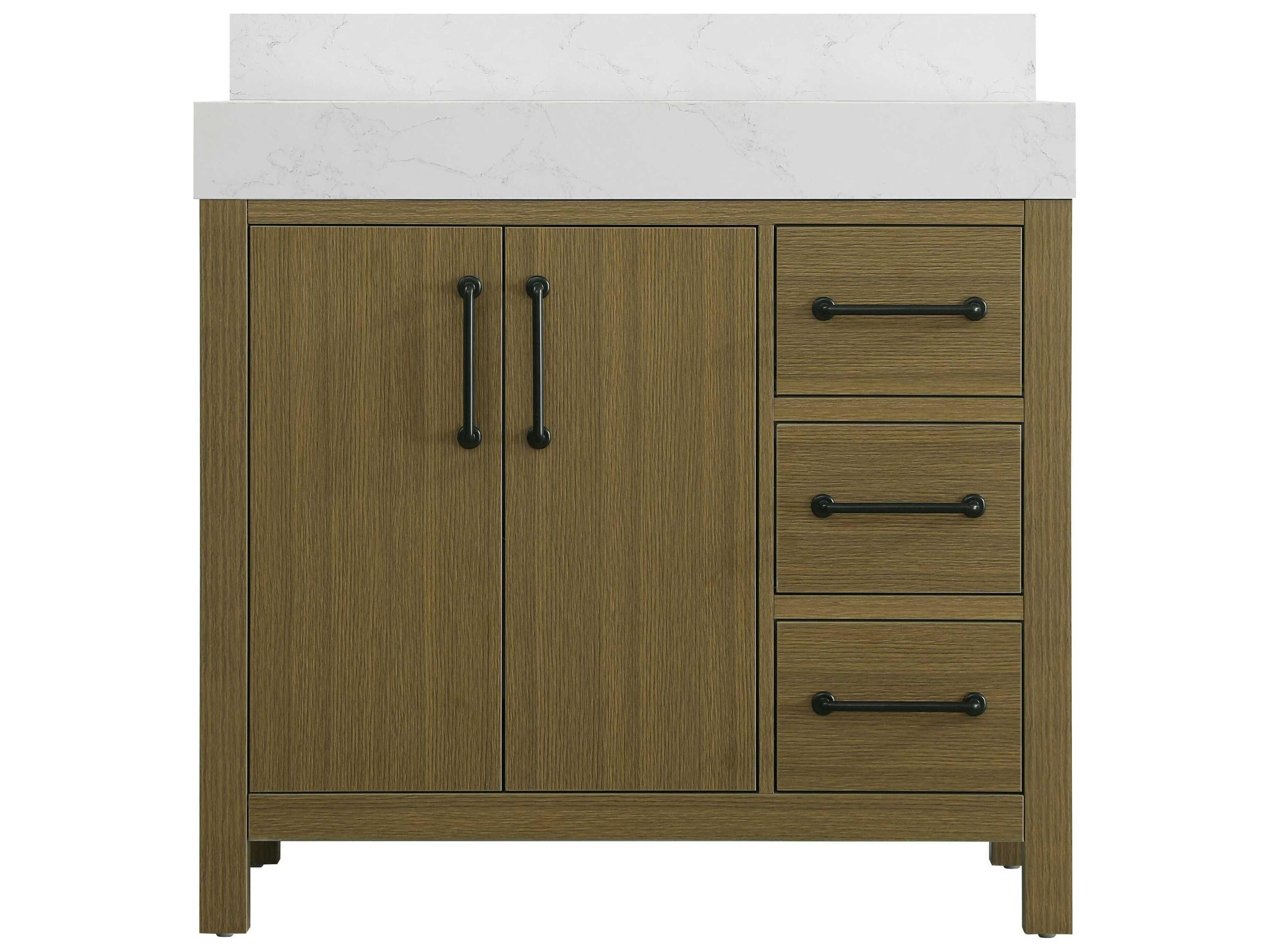 Elegant Lighting Nathan Chestnut Brown Vanity