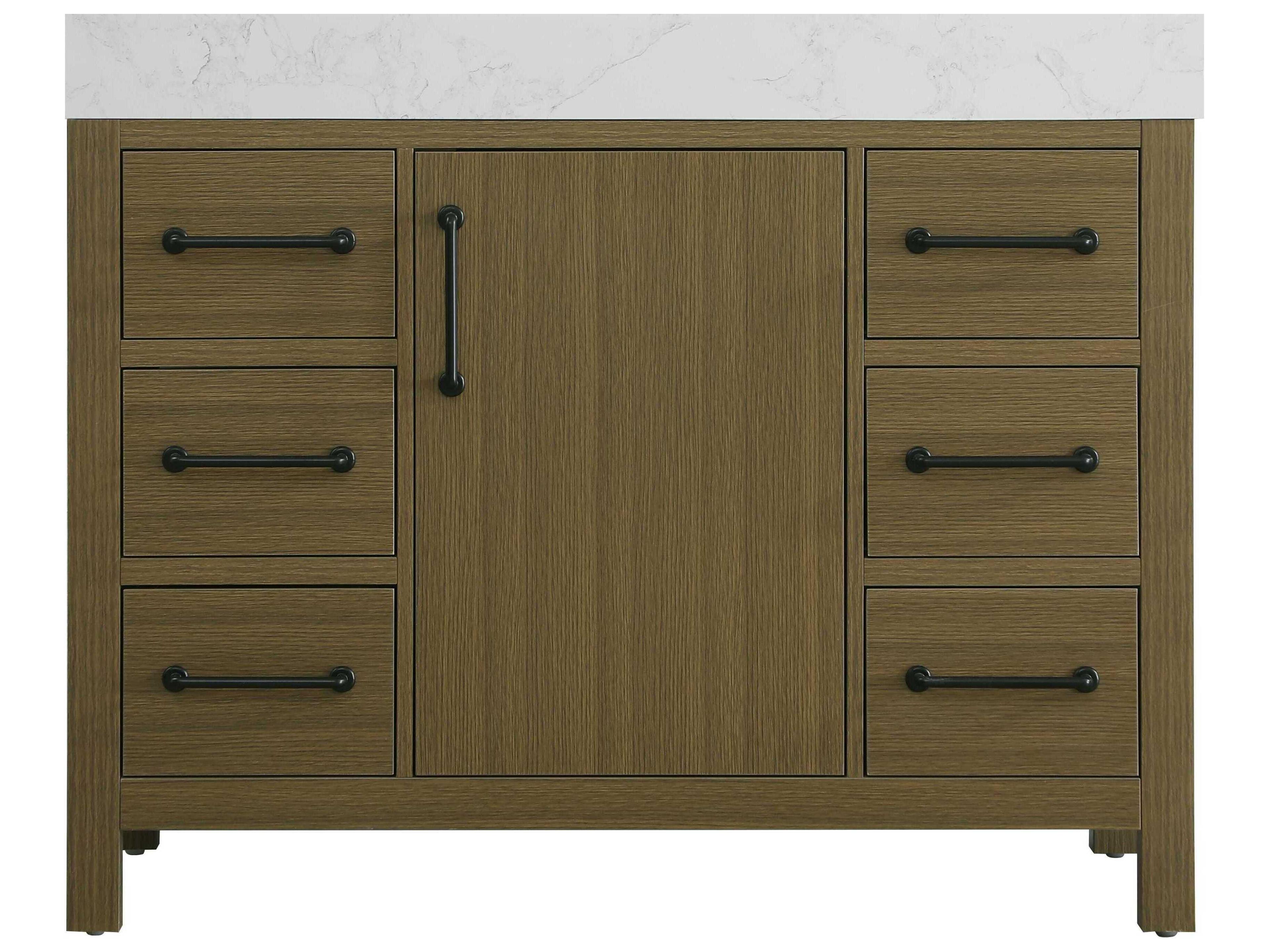 Elegant Lighting Nathan Chestnut Brown Vanity