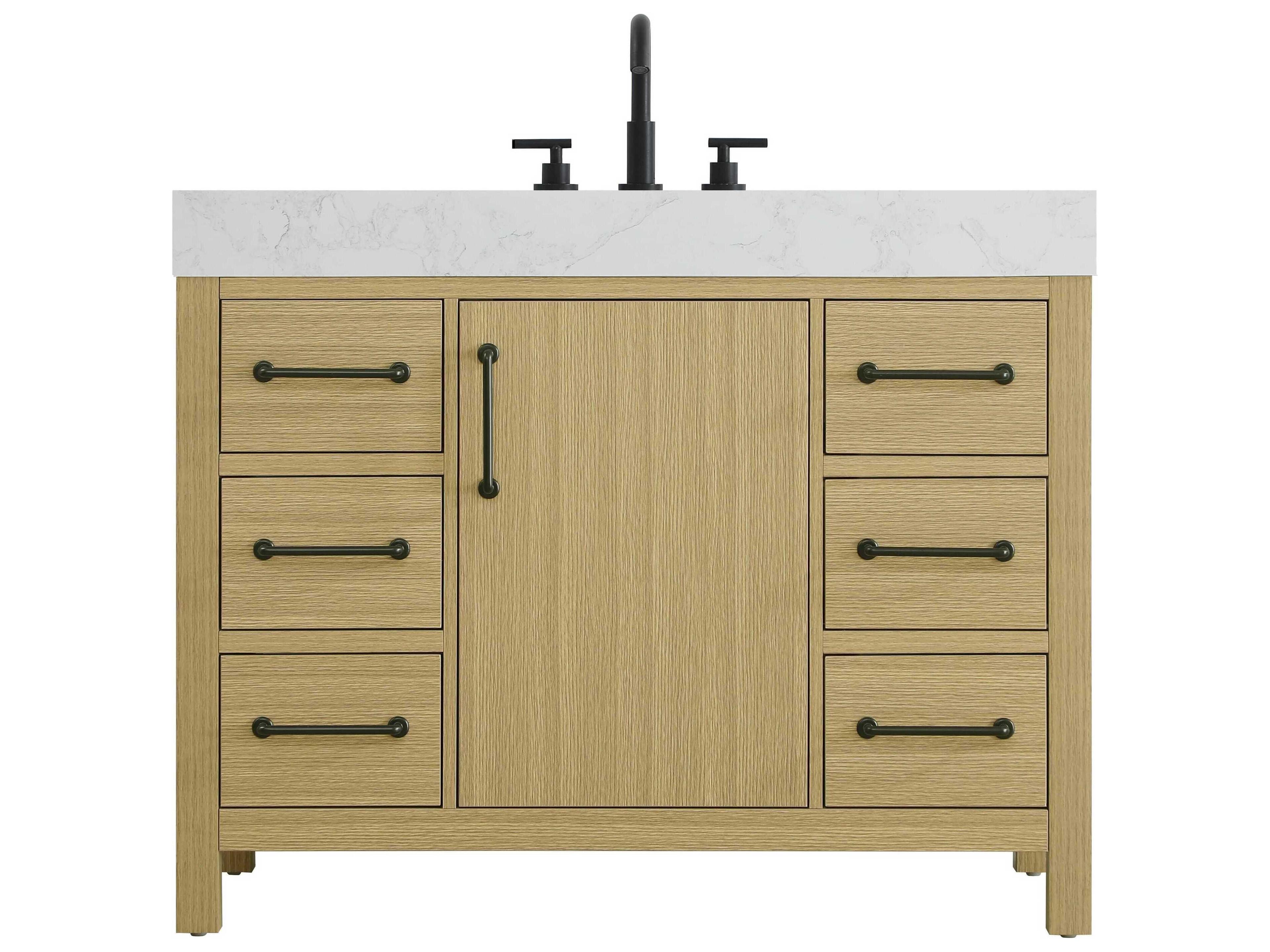 Nathan Honey Brown Vanity