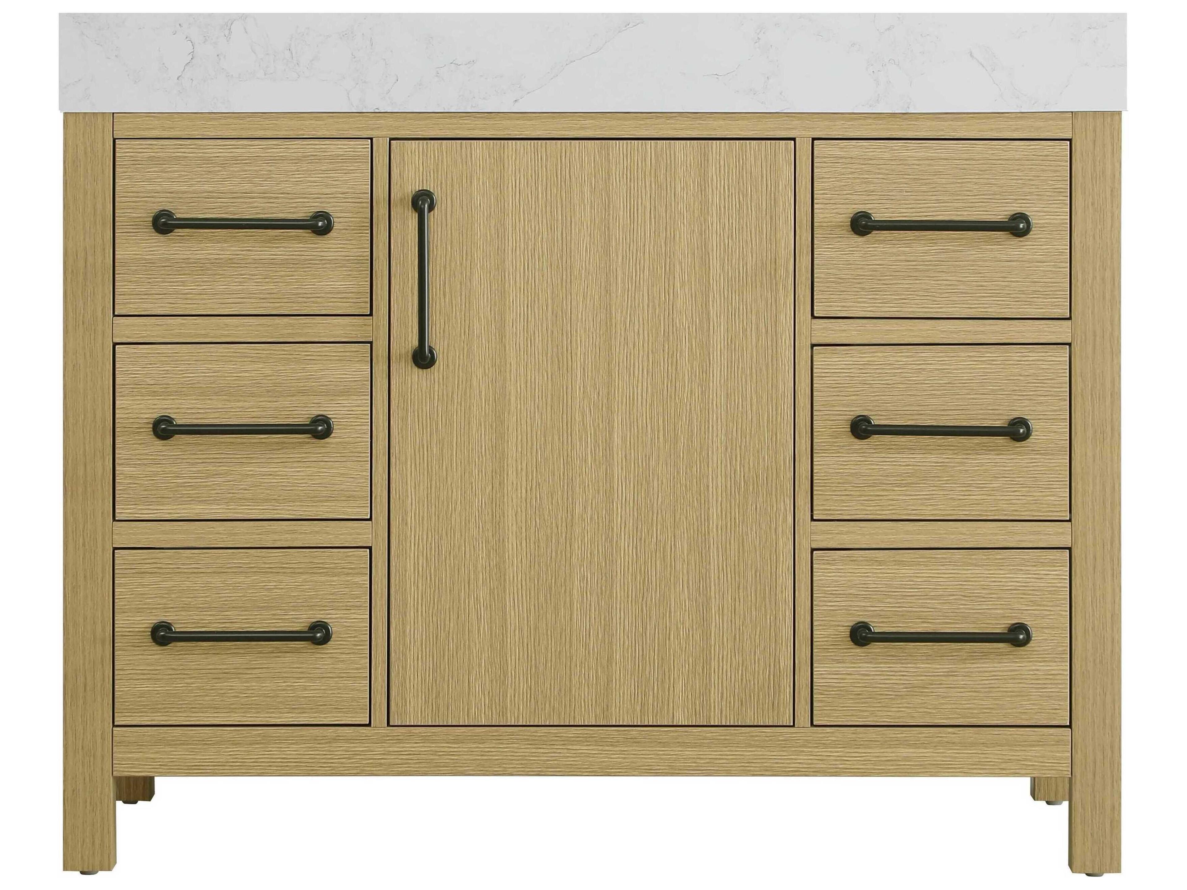 Elegant Lighting Nathan Honey Brown Vanity