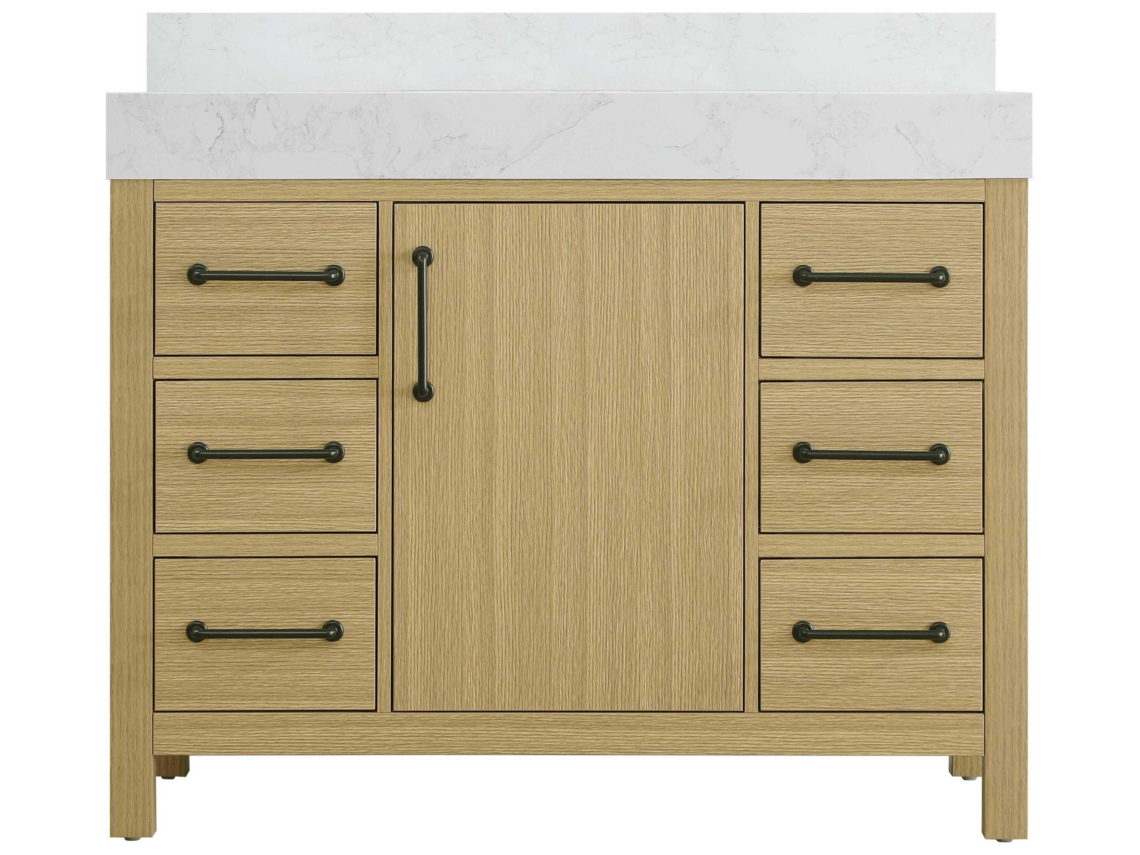 Elegant Lighting Nathan Honey Brown Vanity