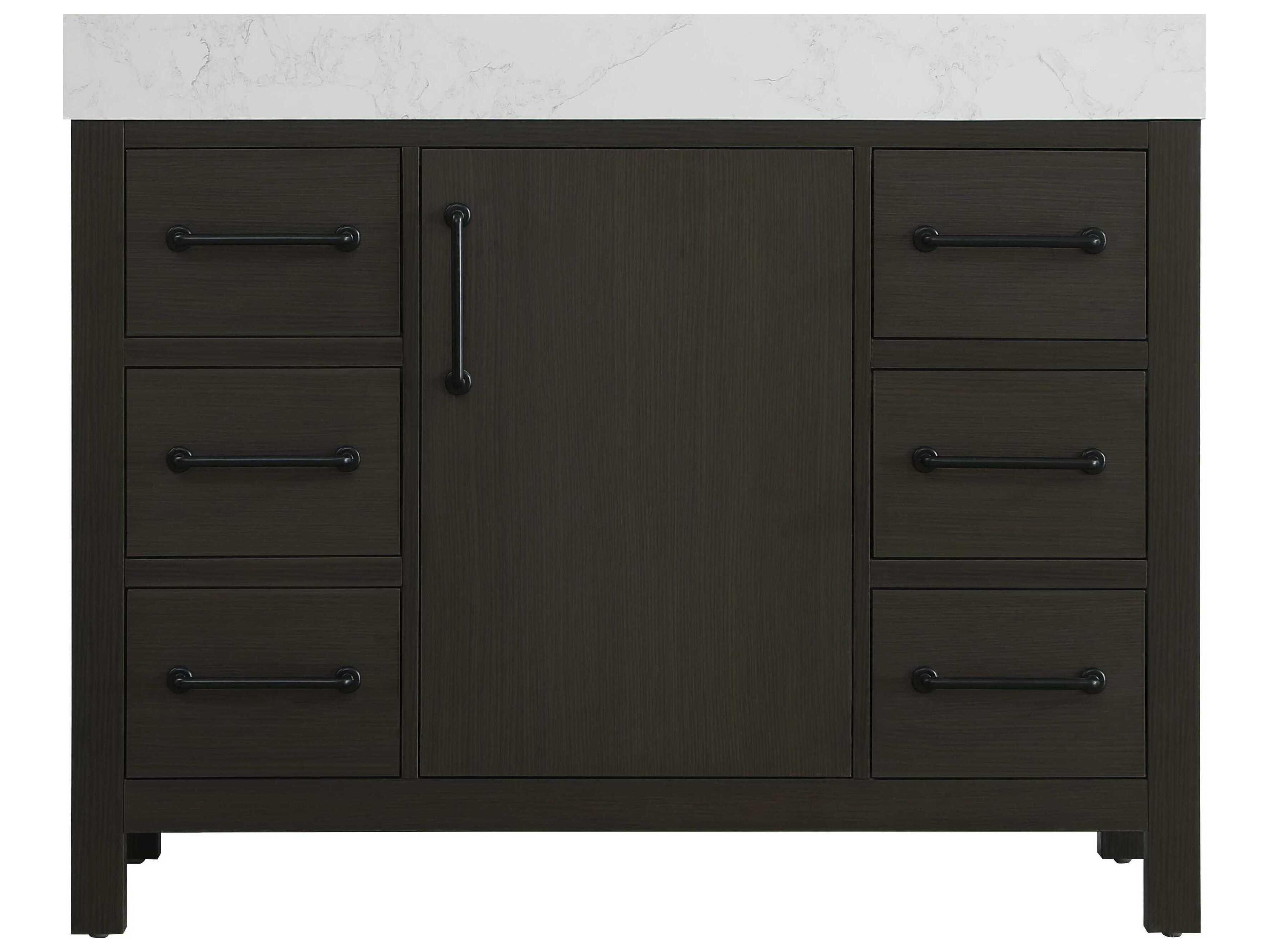 Elegant Lighting Nathan Mocha Brown Vanity