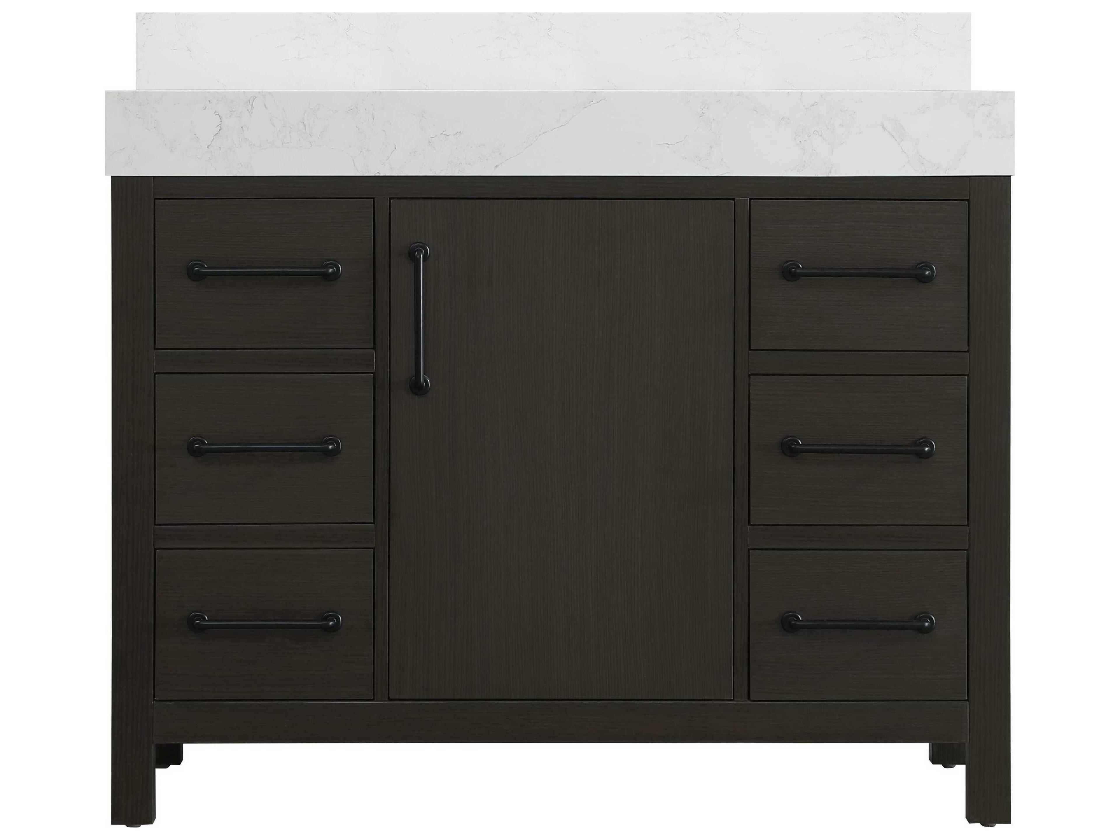 Elegant Lighting Nathan Mocha Brown Vanity