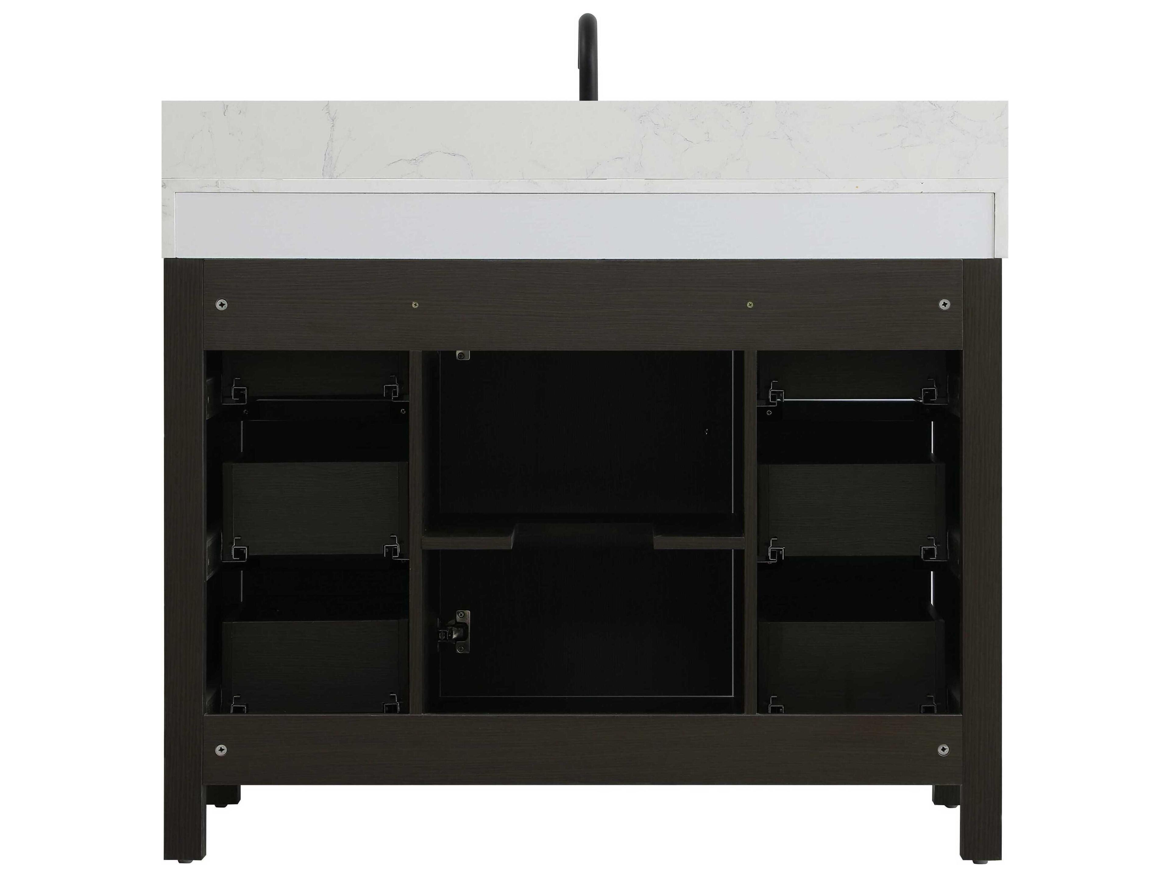 Elegant Lighting Nathan Mocha Brown Vanity