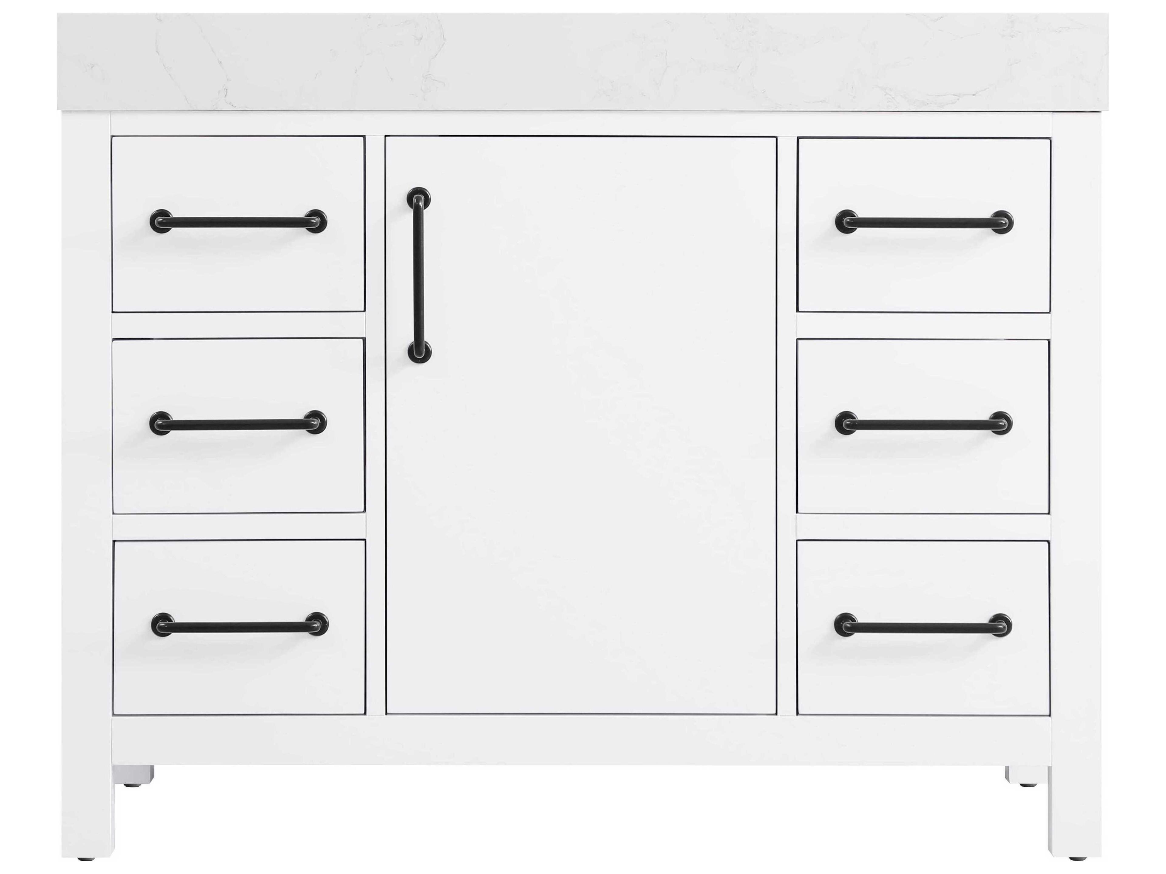 Elegant Lighting Nathan White Vanity