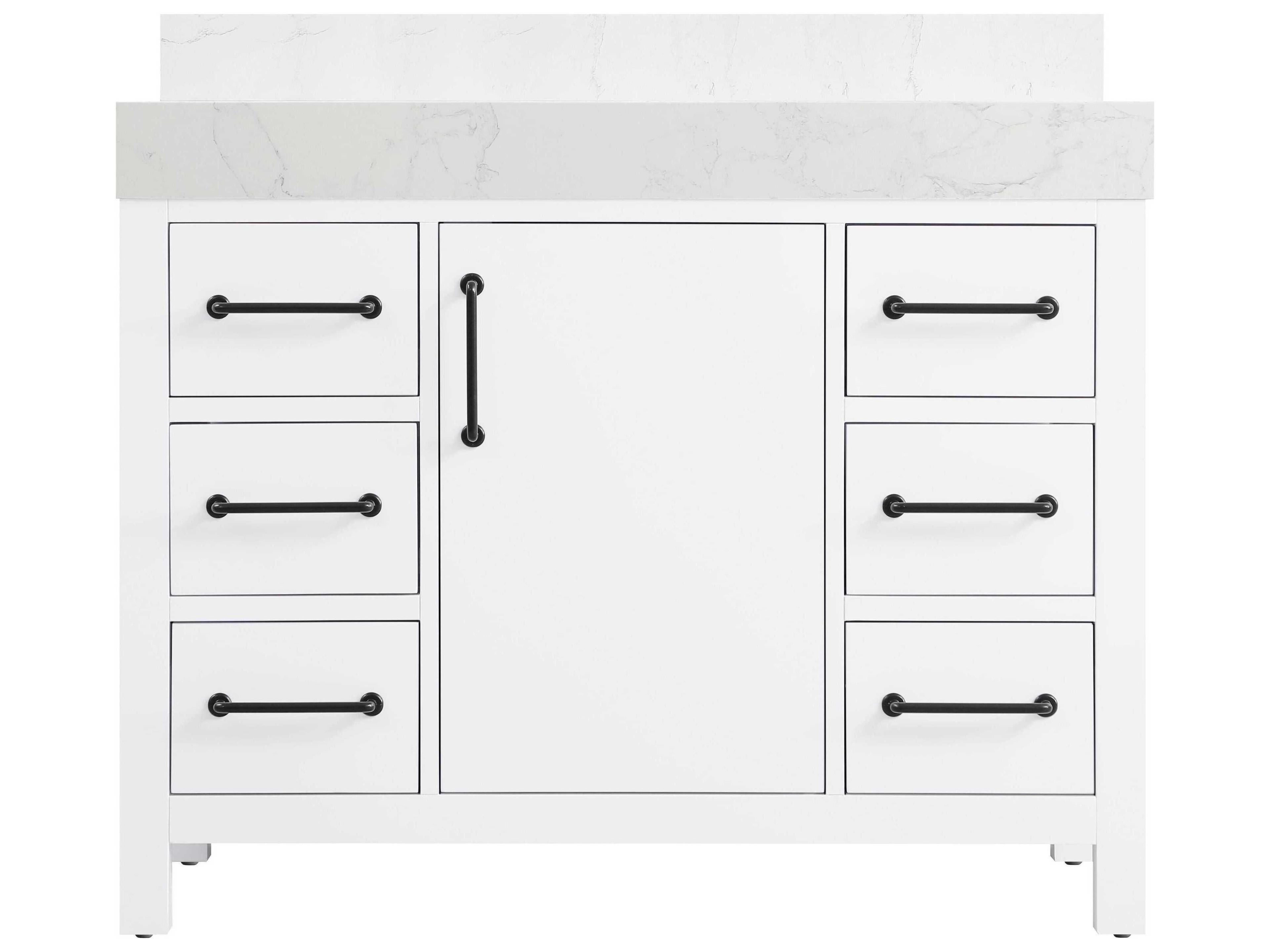 Elegant Lighting Nathan White Vanity