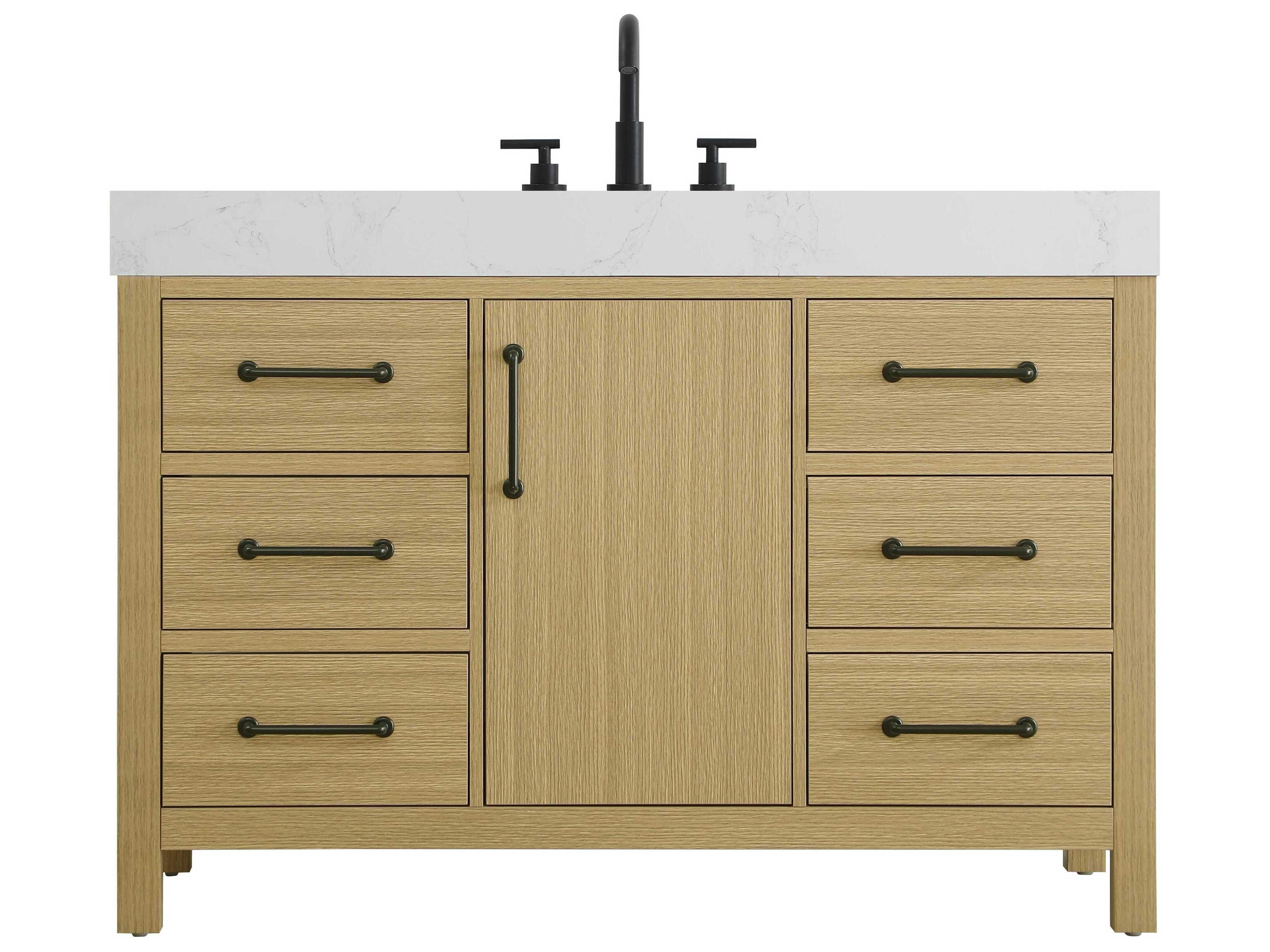 Nathan Honey Brown Vanity