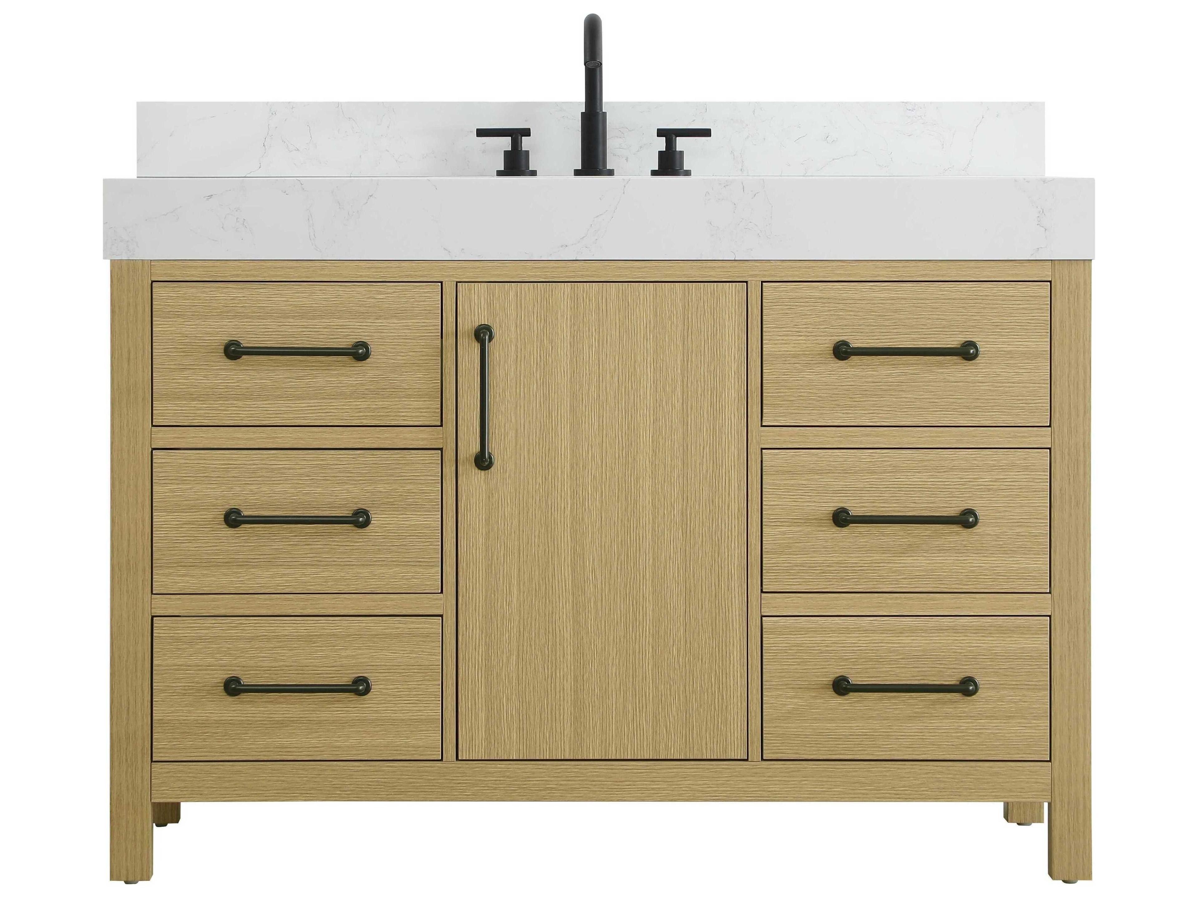 Nathan Honey Brown Vanity