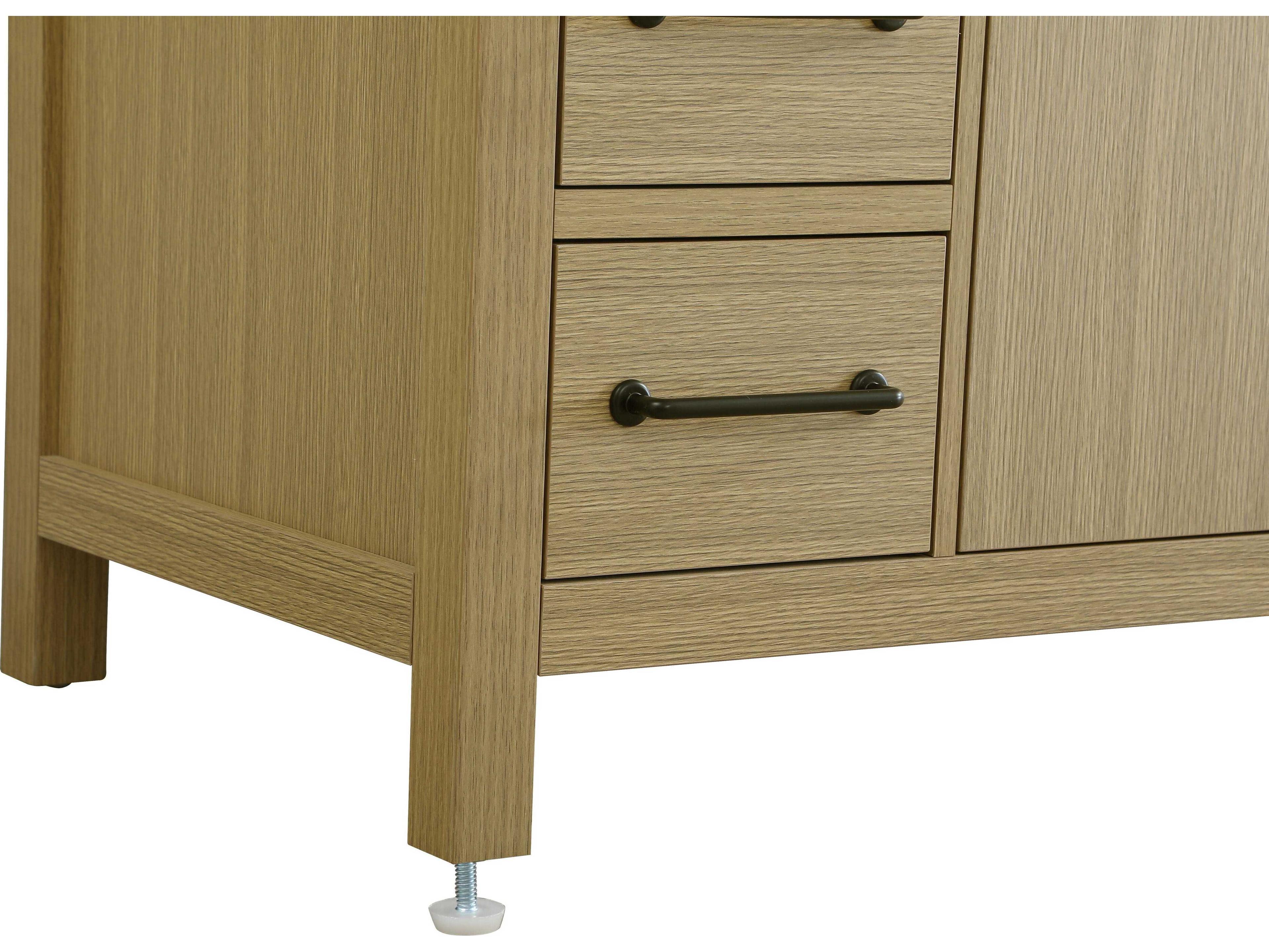 Elegant Lighting Nathan Honey Brown Vanity