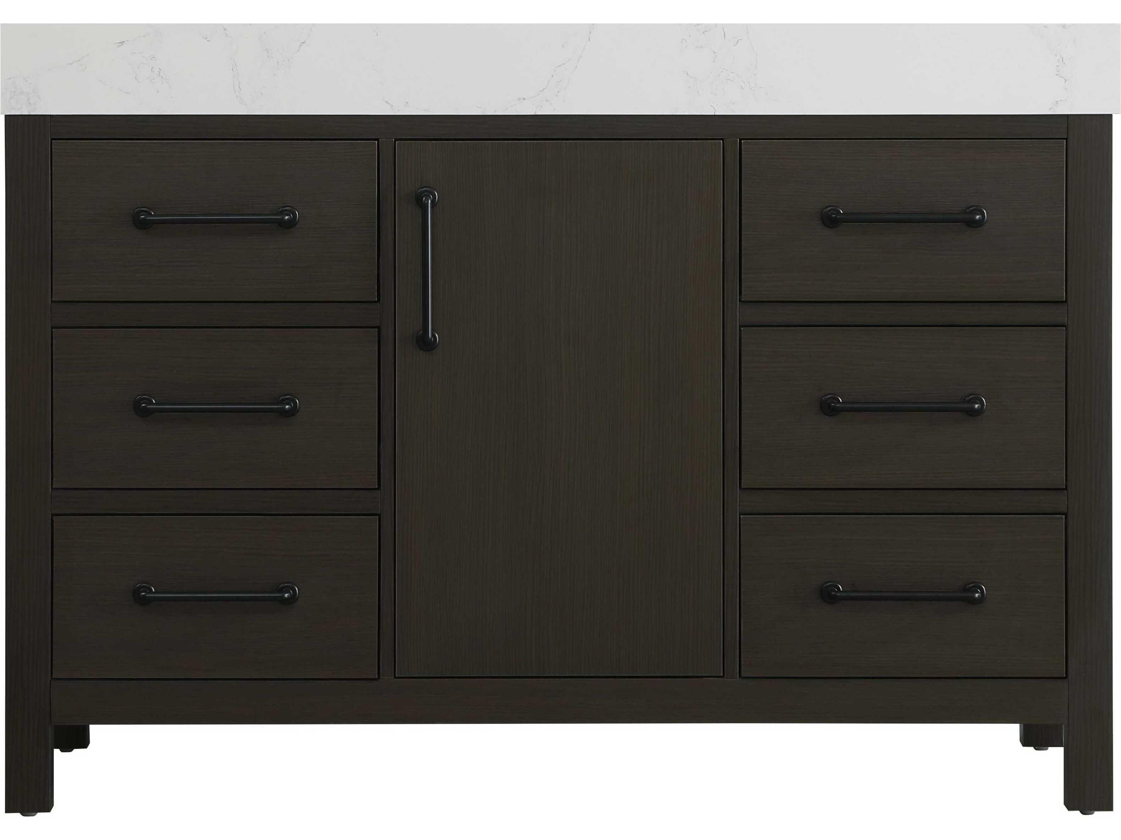 Elegant Lighting Nathan Mocha Brown Vanity