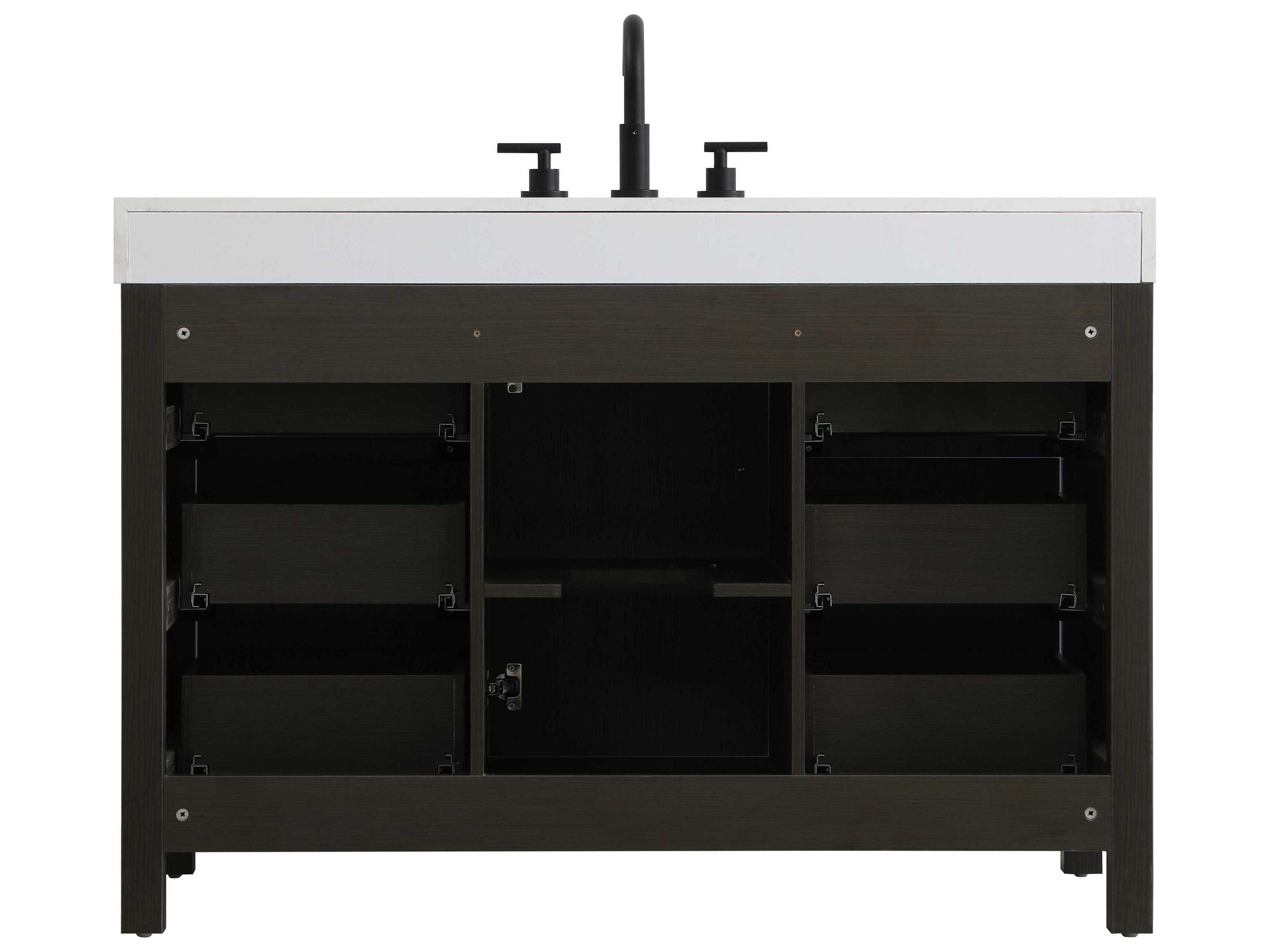 Elegant Lighting Nathan Mocha Brown Vanity