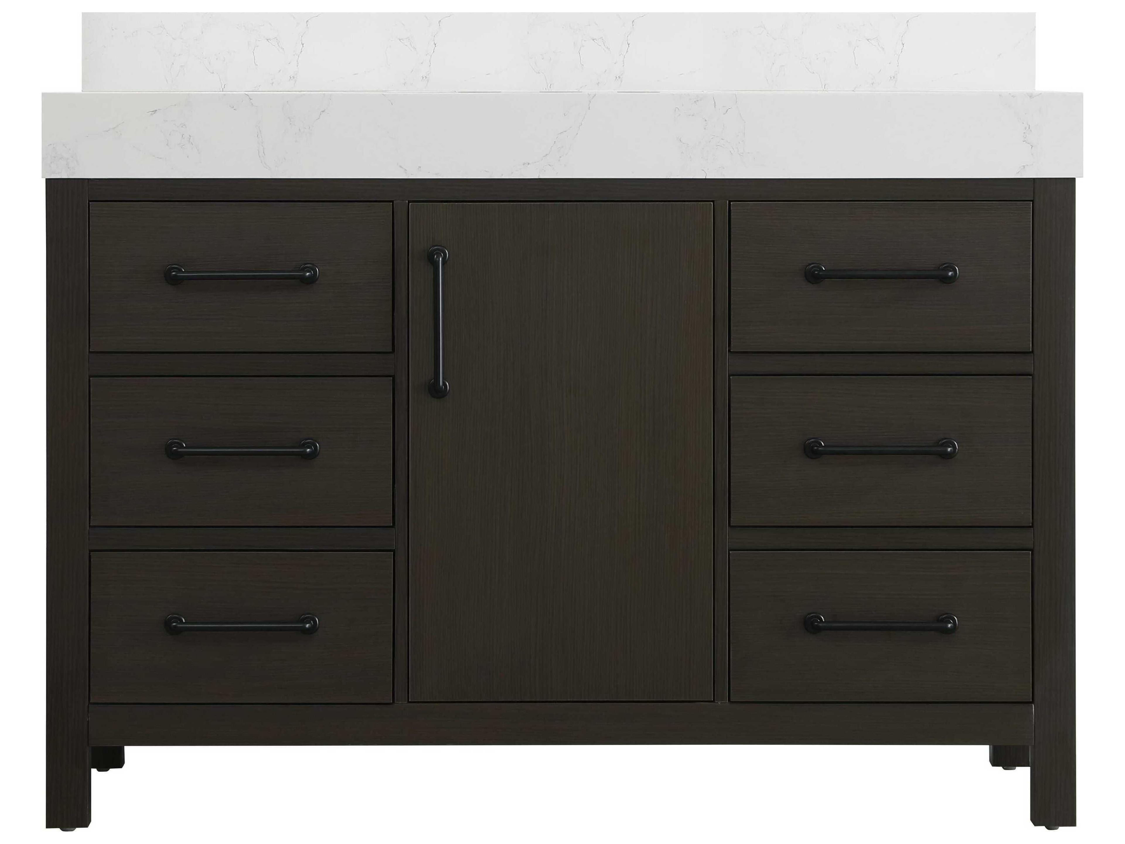 Elegant Lighting Nathan Mocha Brown Vanity