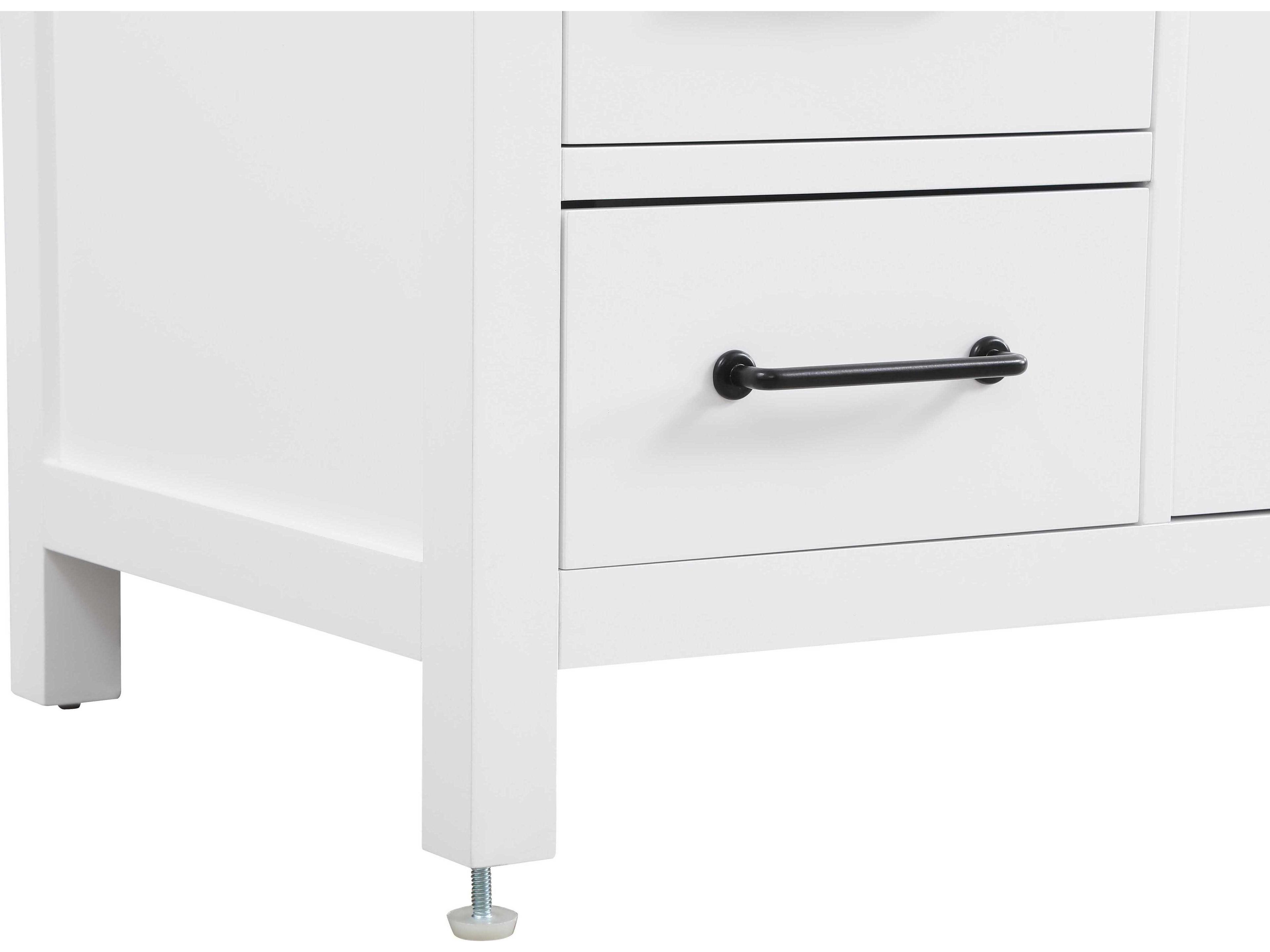 Elegant Lighting Nathan White Vanity